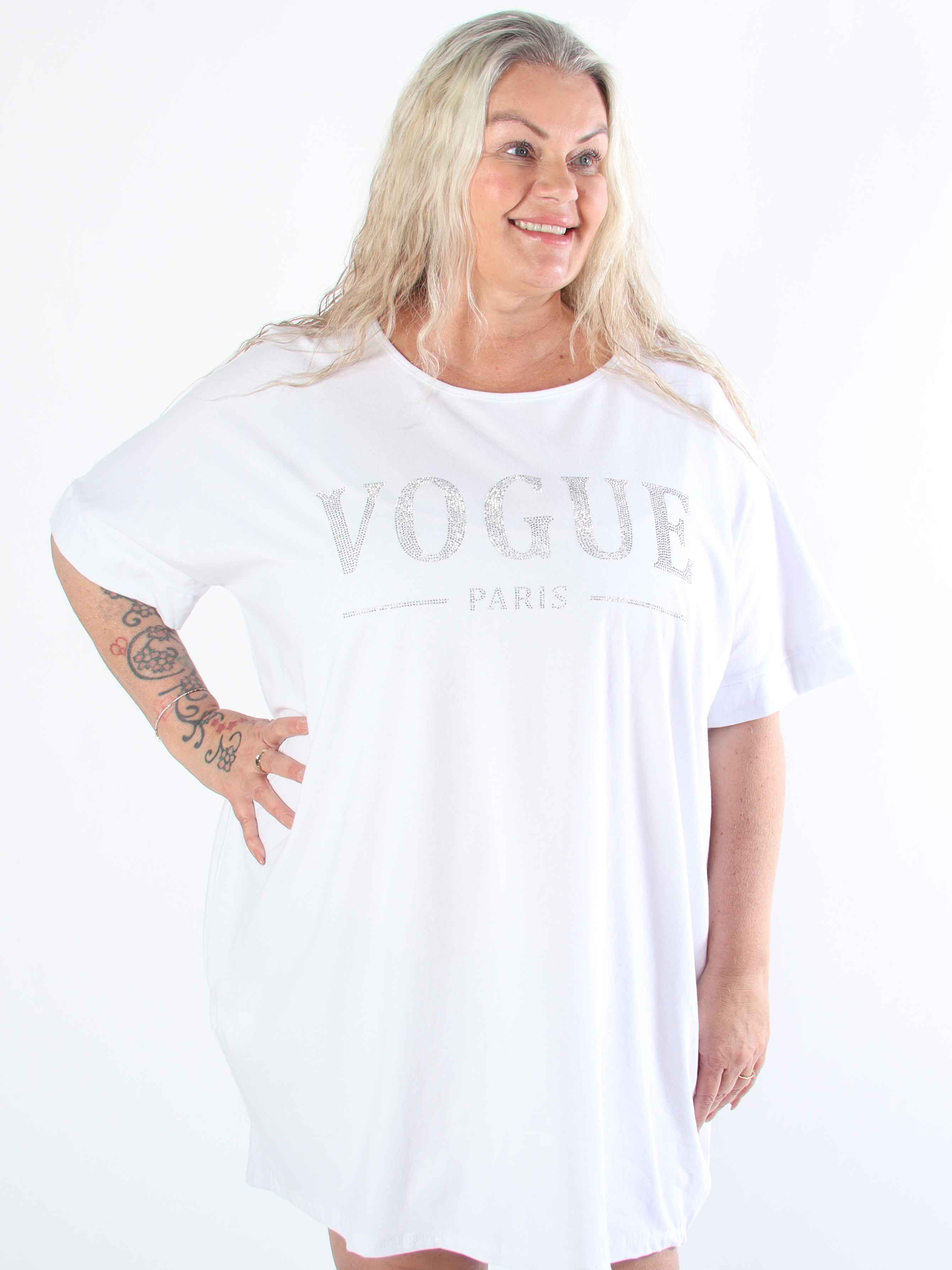 Mintu Dress - Plus size t-shirtkjole i bomuld med similisten