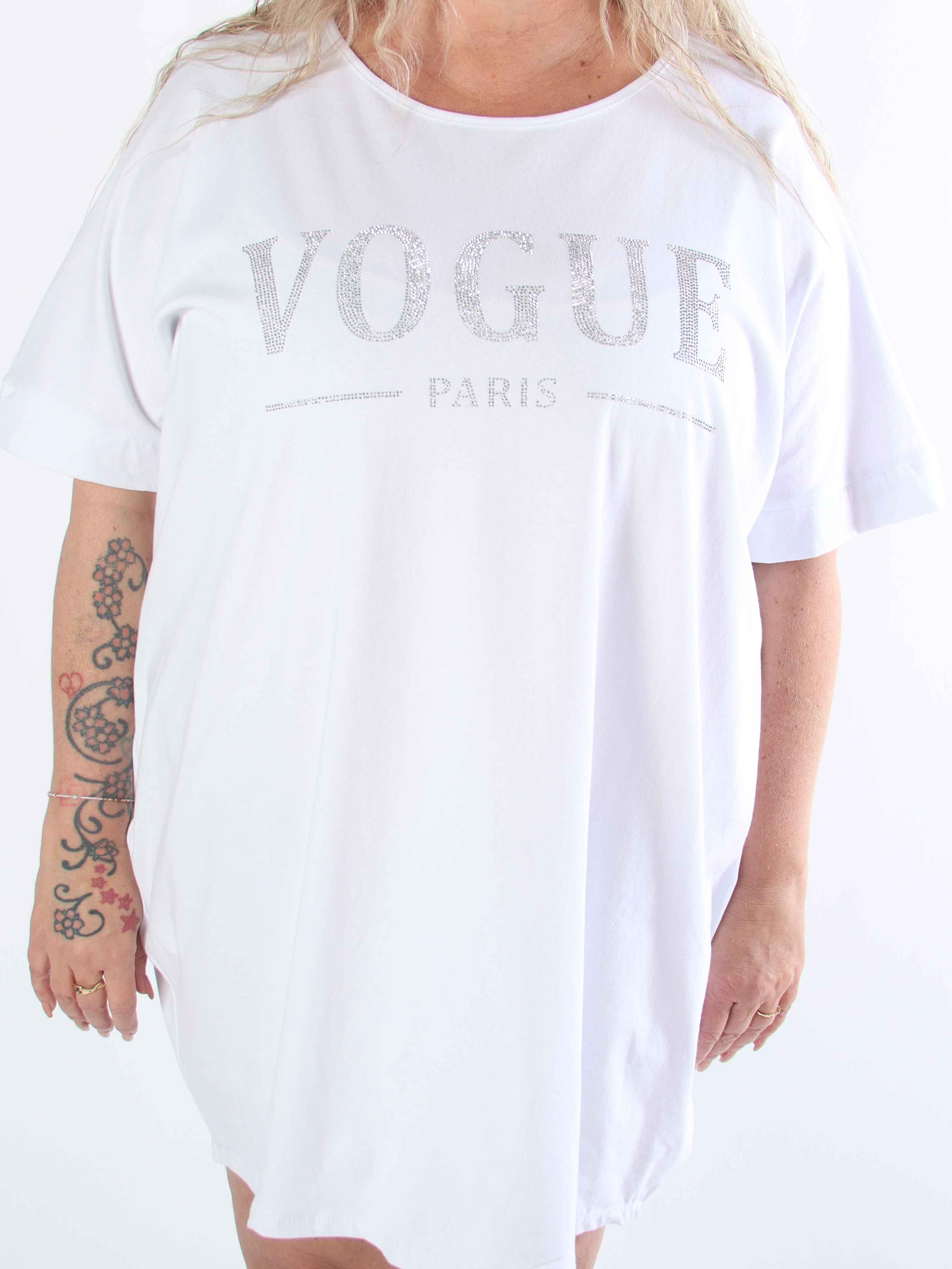 Mintu Dress - Plus size t-shirtkjole i bomuld med similisten