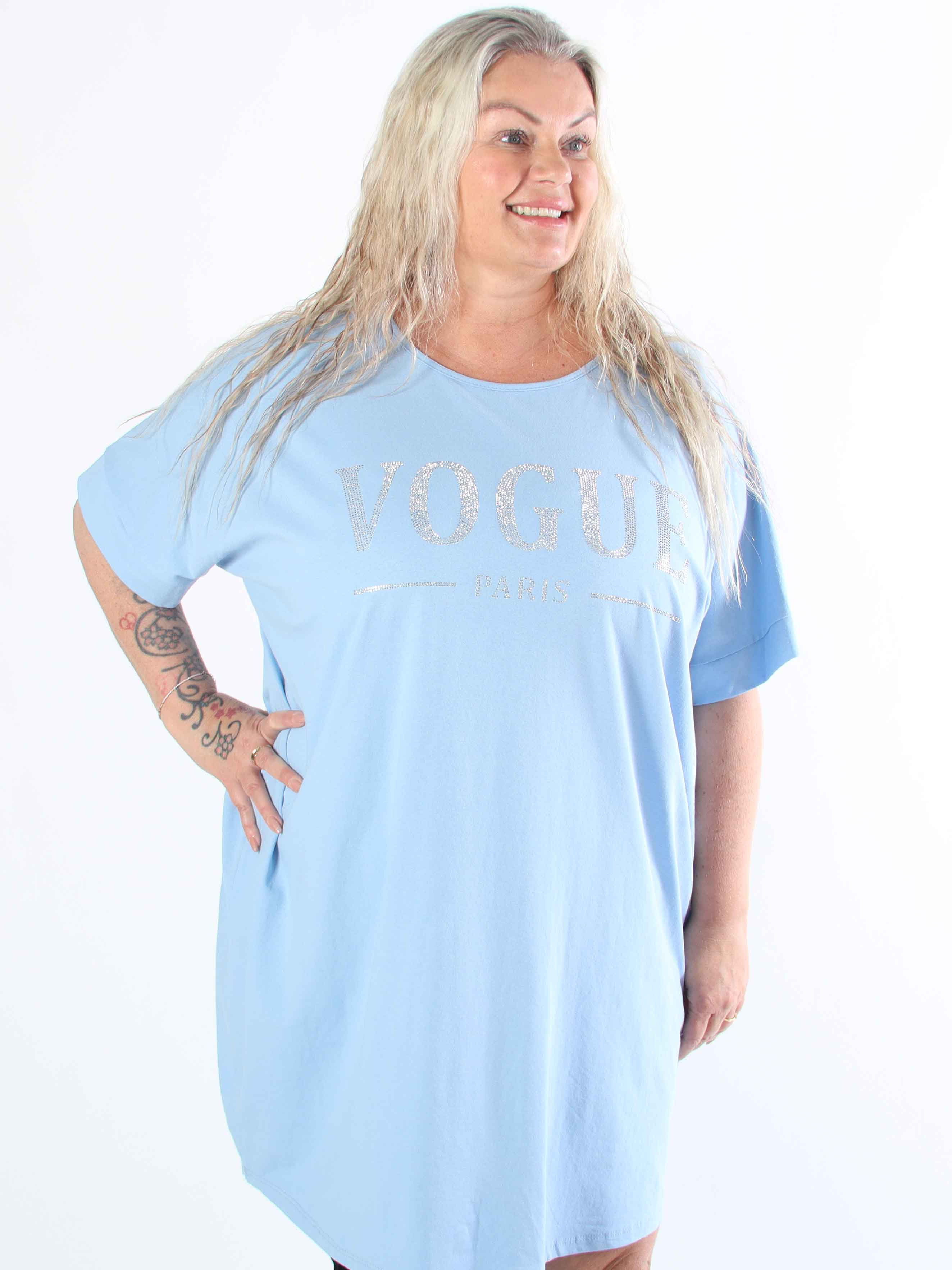 Mintu Dress - Plus size t-shirtkjole i bomuld med similisten