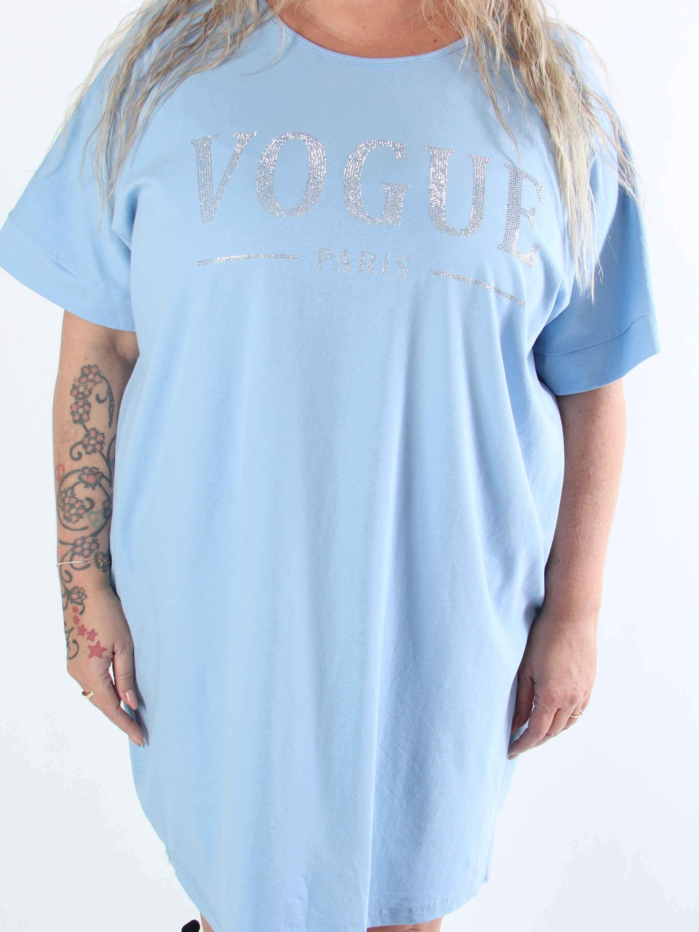 Mintu Dress - Plus size t-shirtkjole i bomuld med similisten