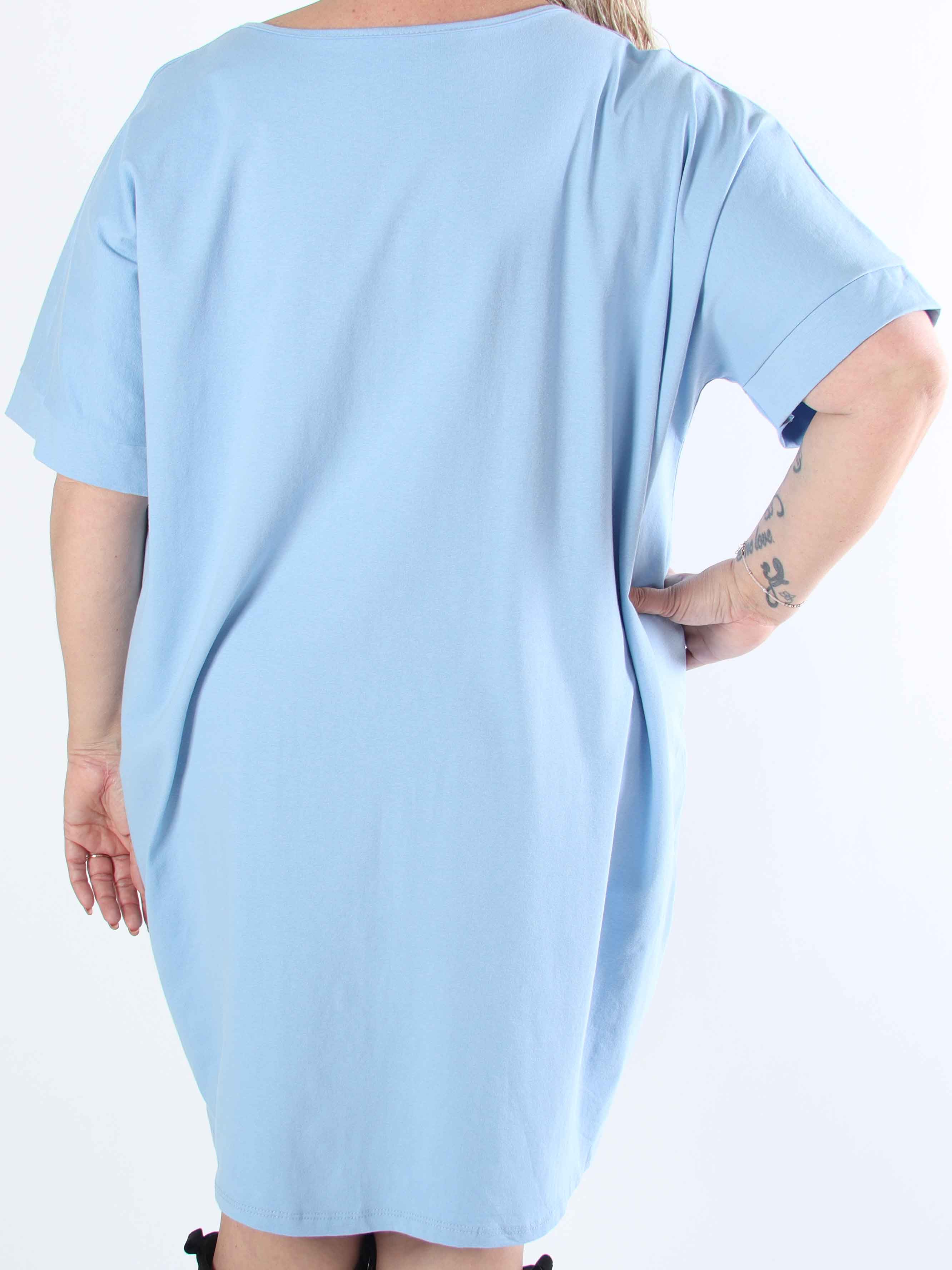 Mintu Dress - Plus size t-shirtkjole i bomuld med similisten