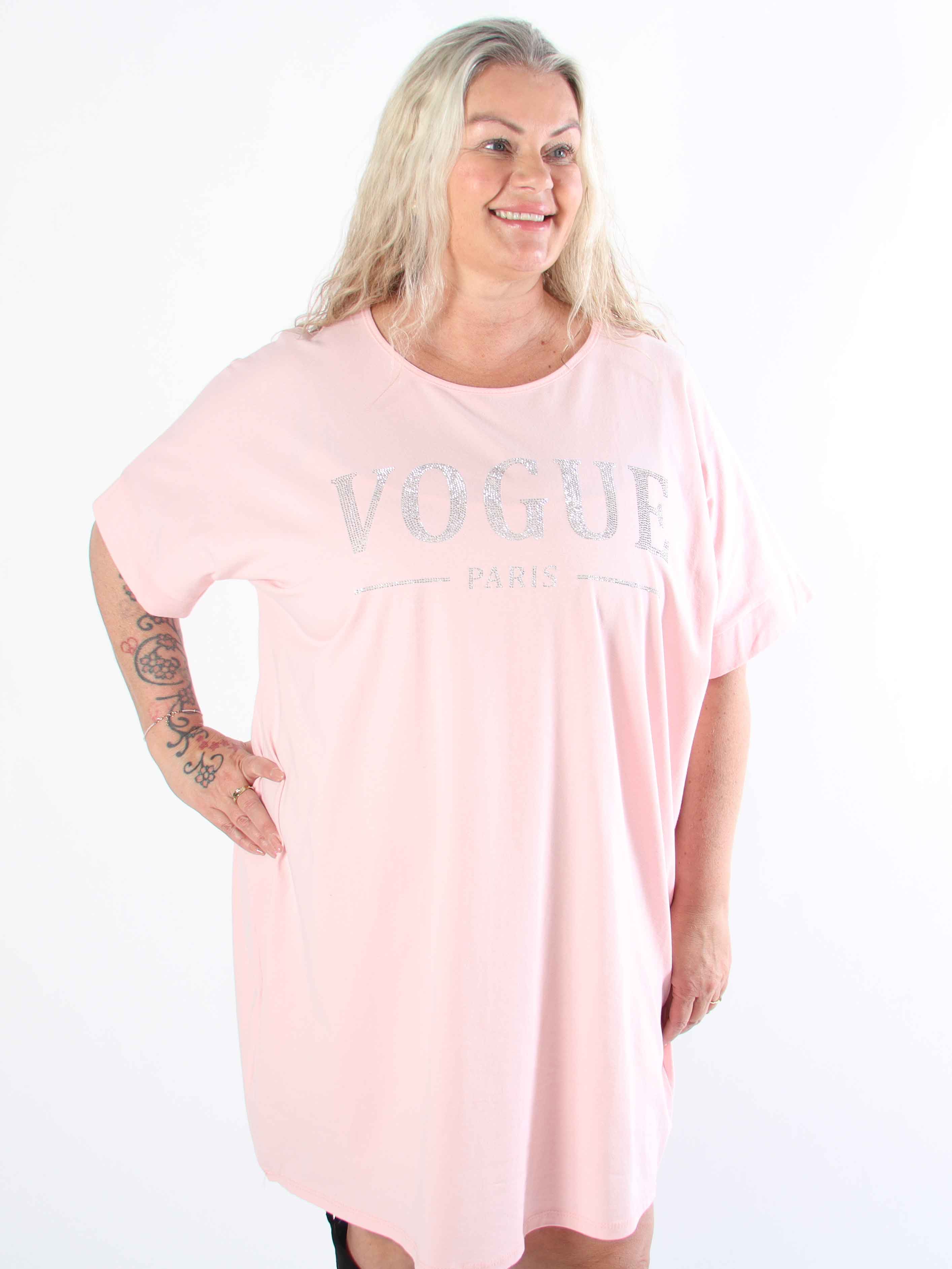 Mintu Dress - Plus size t-shirtkjole i bomuld med similisten