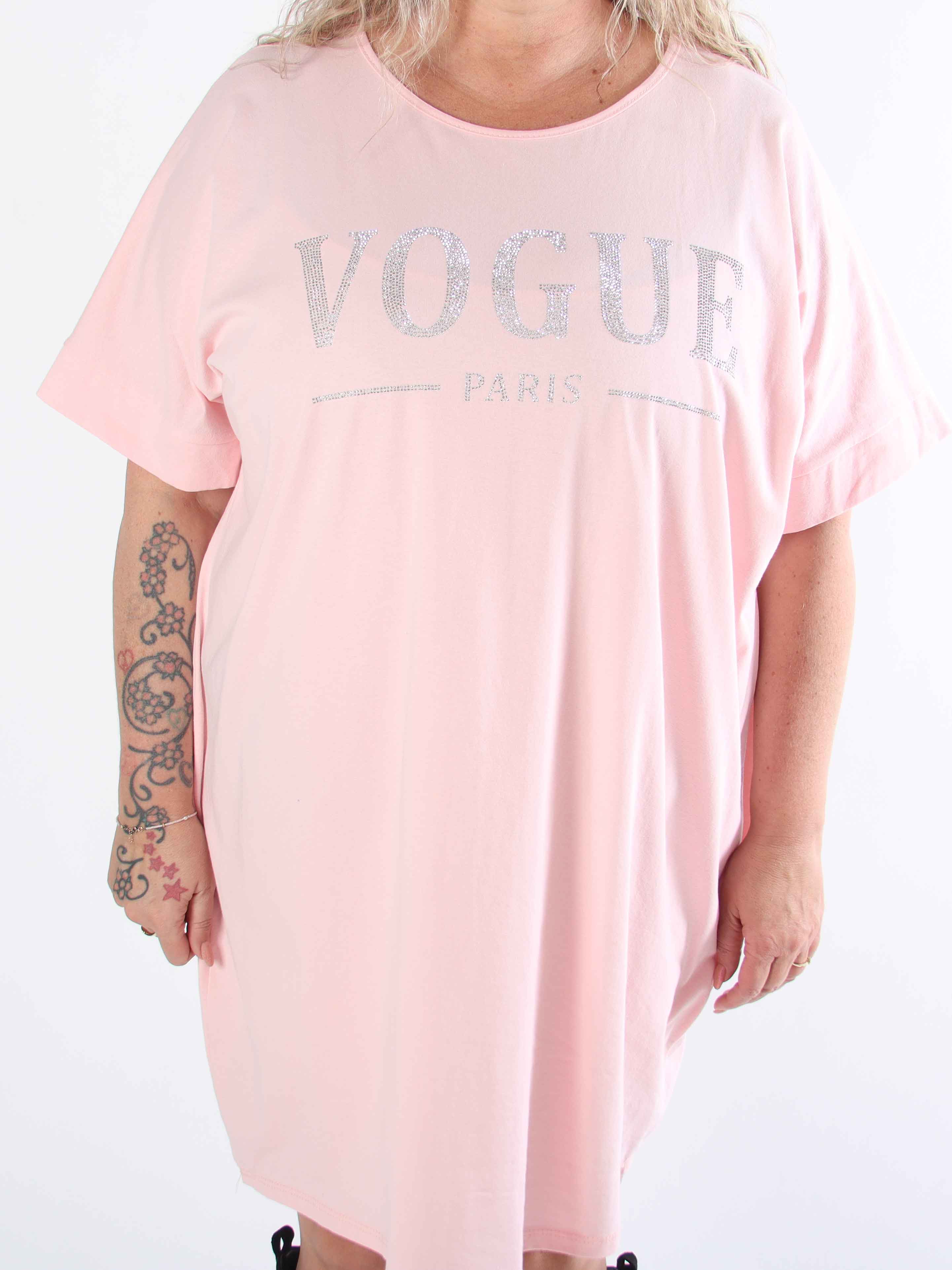 Mintu Dress - Plus size t-shirtkjole i bomuld med similisten