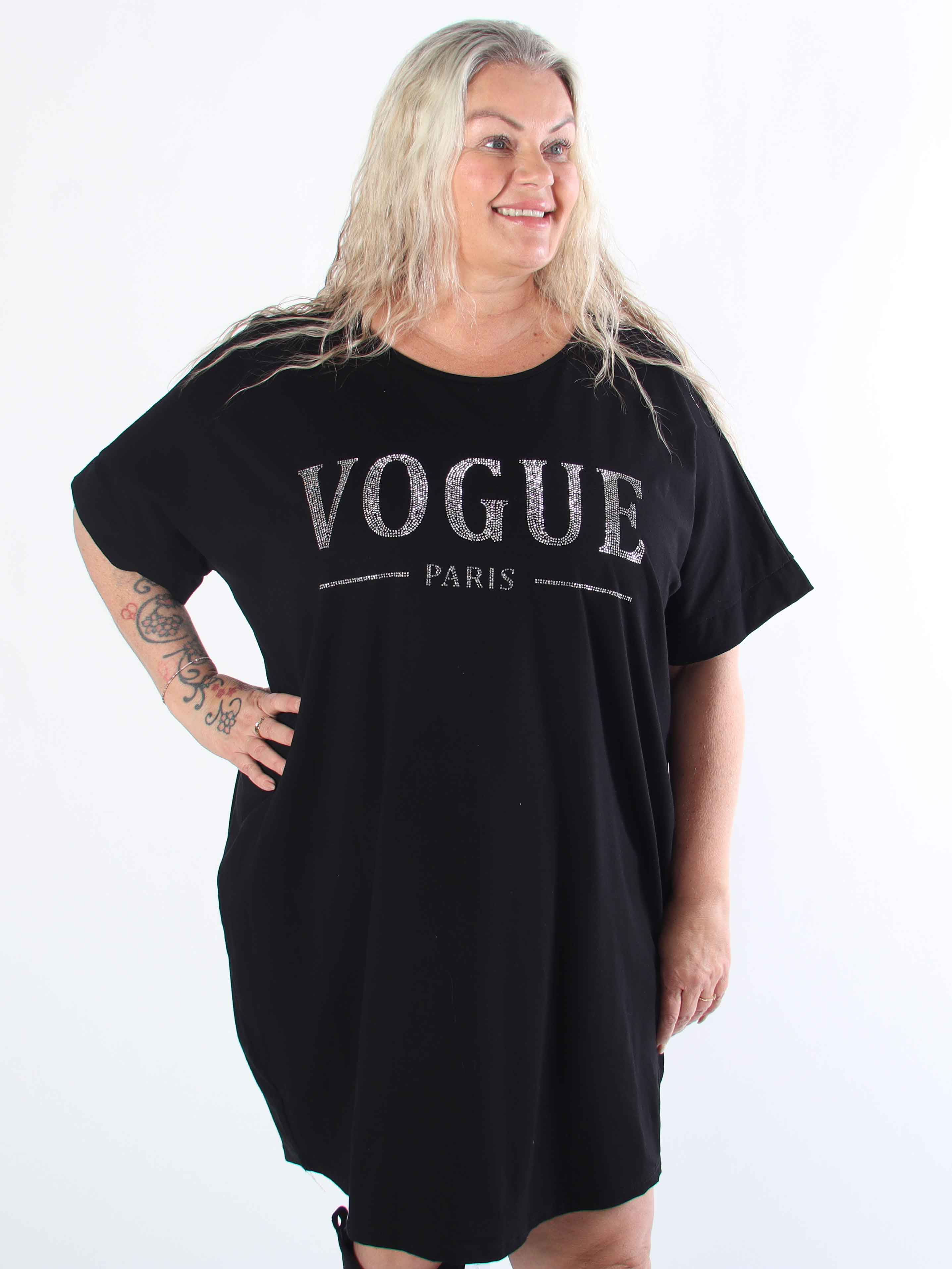 Mintu Dress - Plus size t-shirtkjole i bomuld med similisten