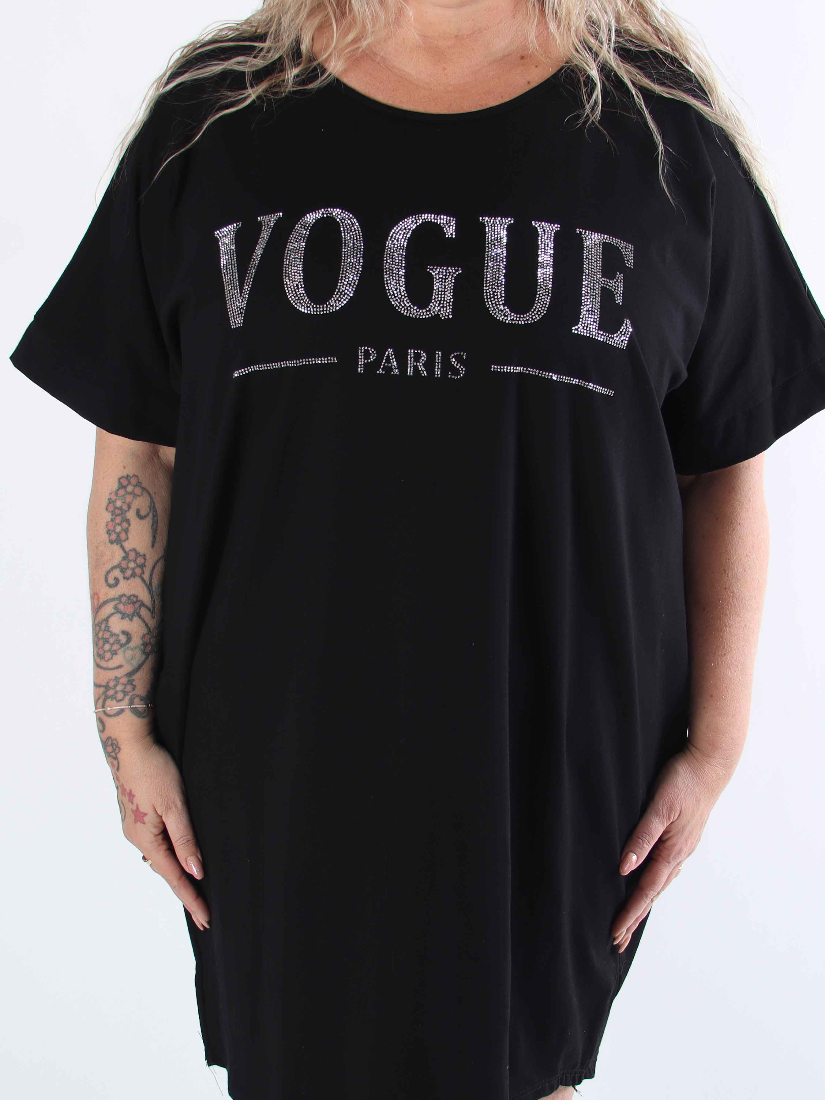 Mintu Dress - Plus size t-shirtkjole i bomuld med similisten