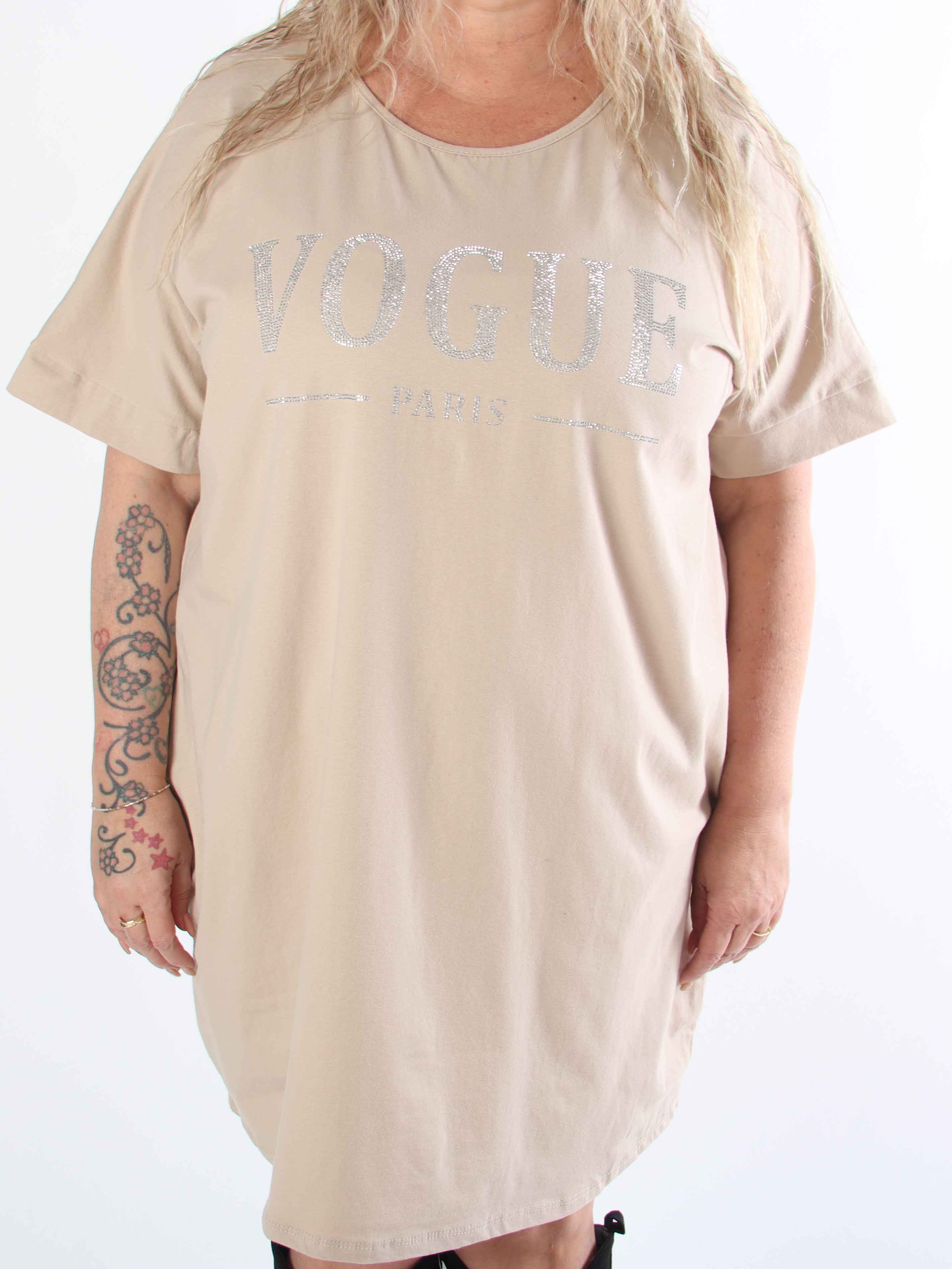 Mintu Dress - Plus size t-shirtkjole i bomuld med similisten
