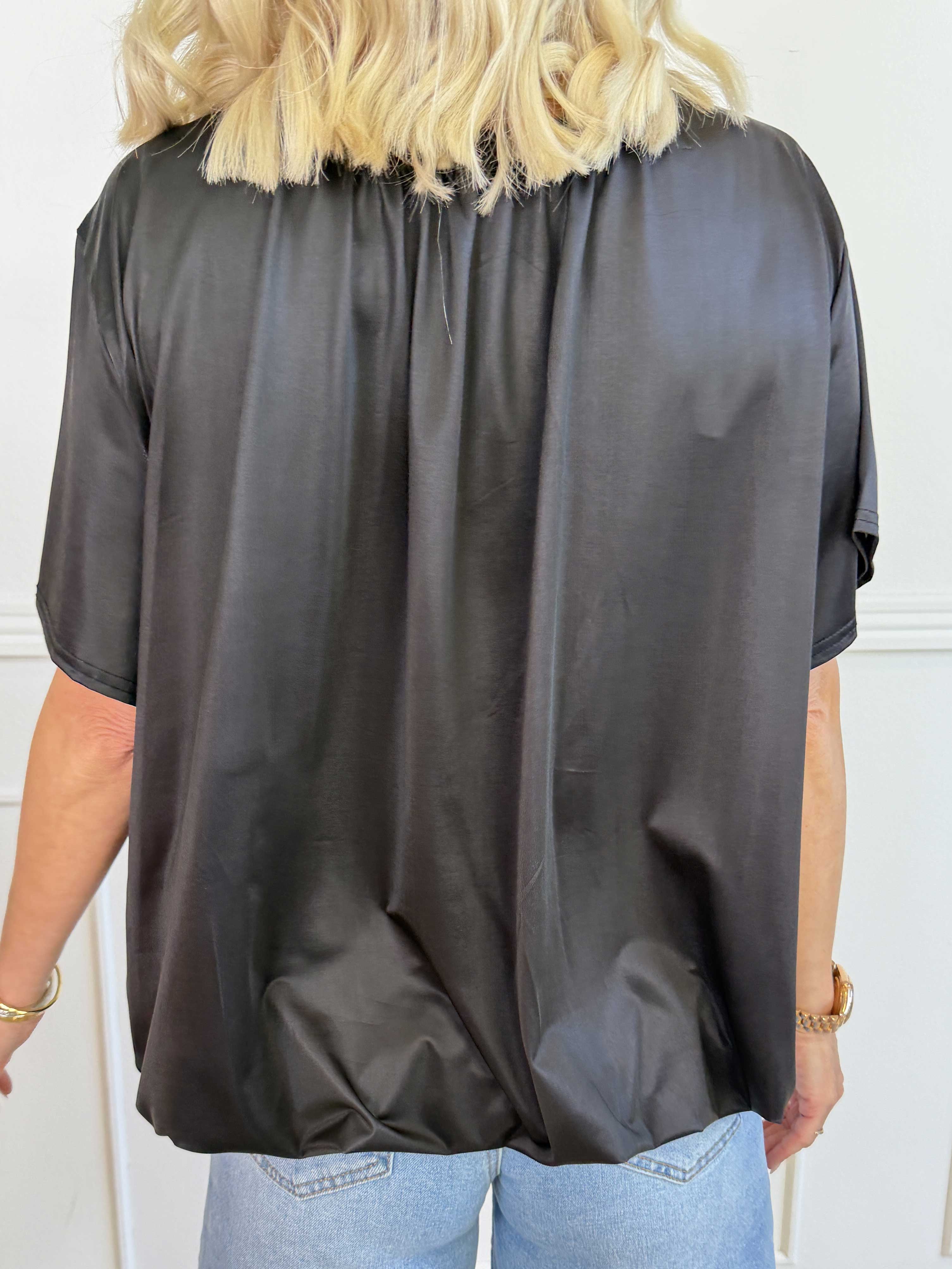 Miracle Plain - Skønneste t-shirt i plain farve med elastik for enden