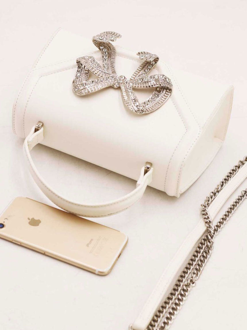 Miriam - Lille håndtaske med sløjfe i similisten