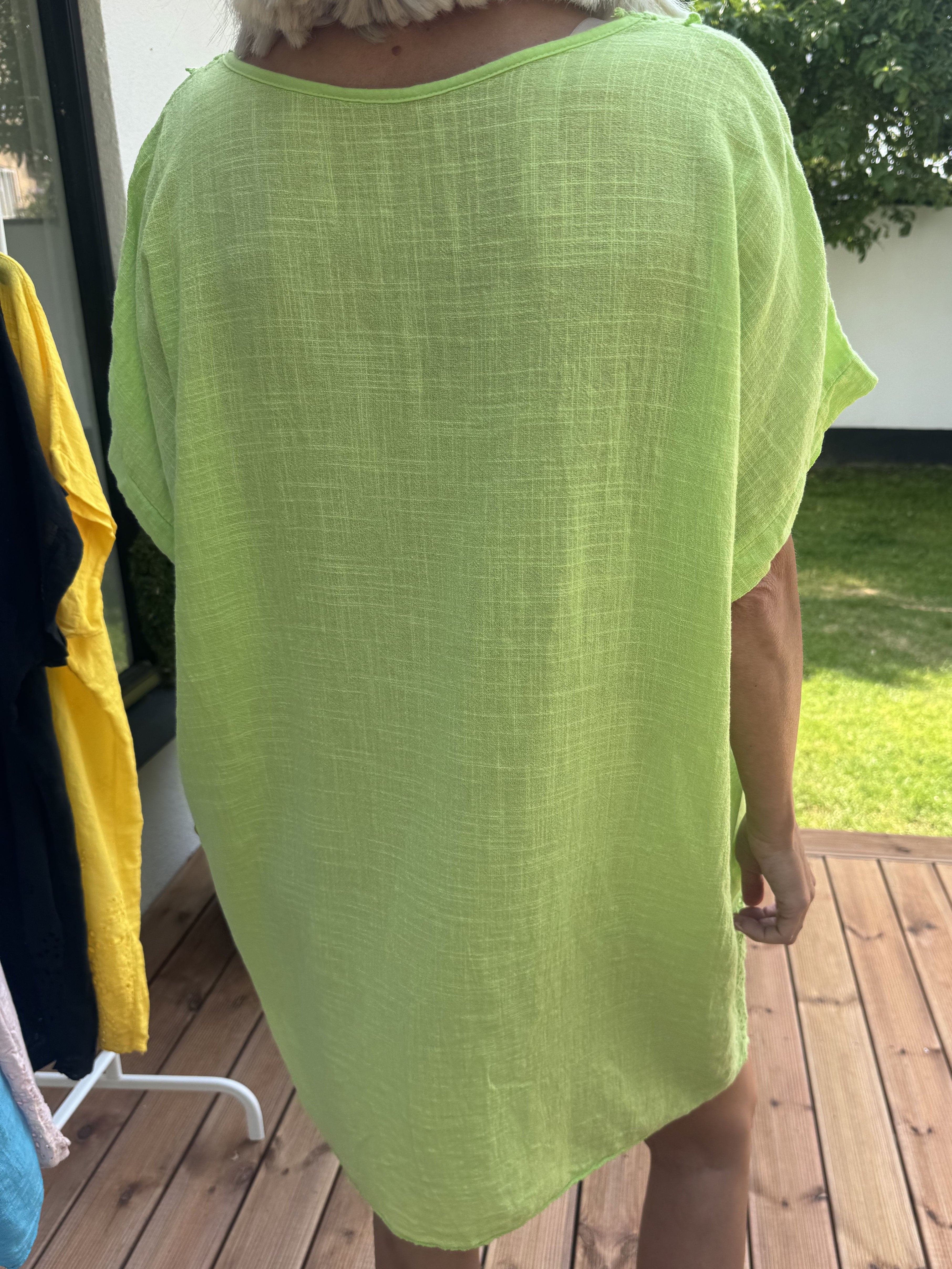 Mirina - Sød tunika i bomuld med broderie anglaise