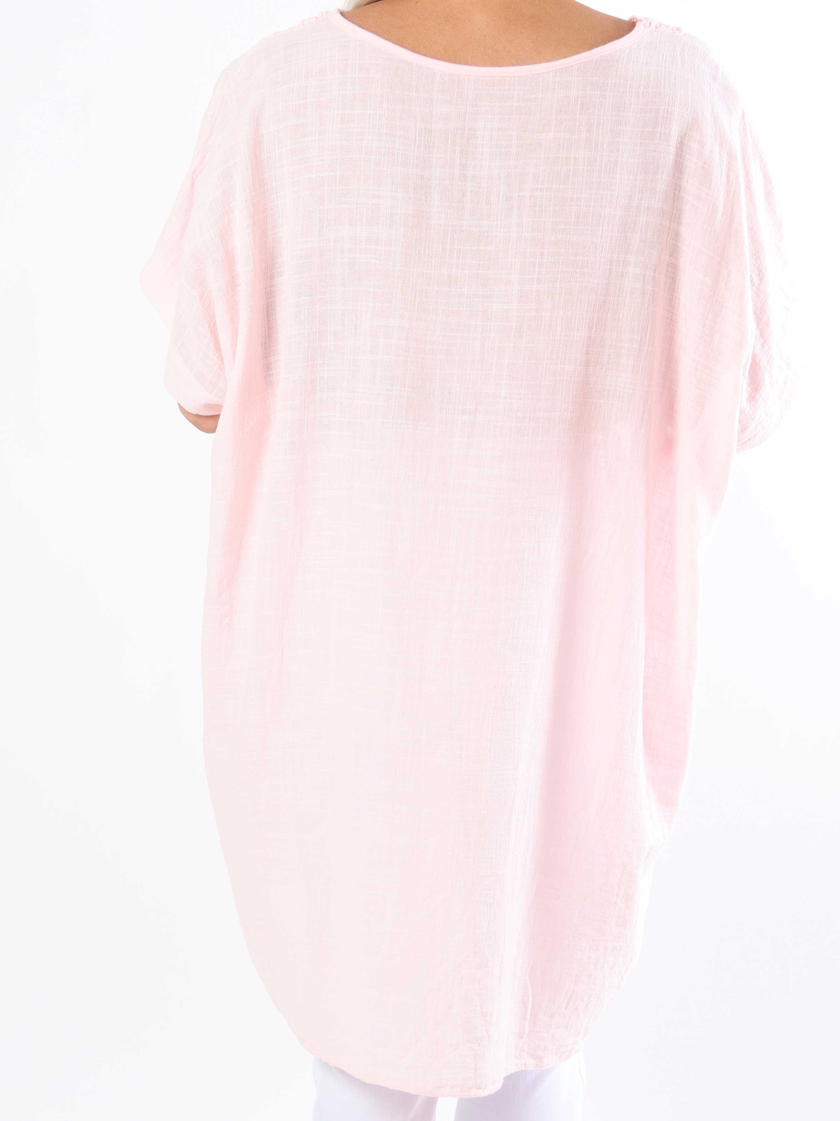 Mirina - Plus size tunika i bomuld med broderie anglaise