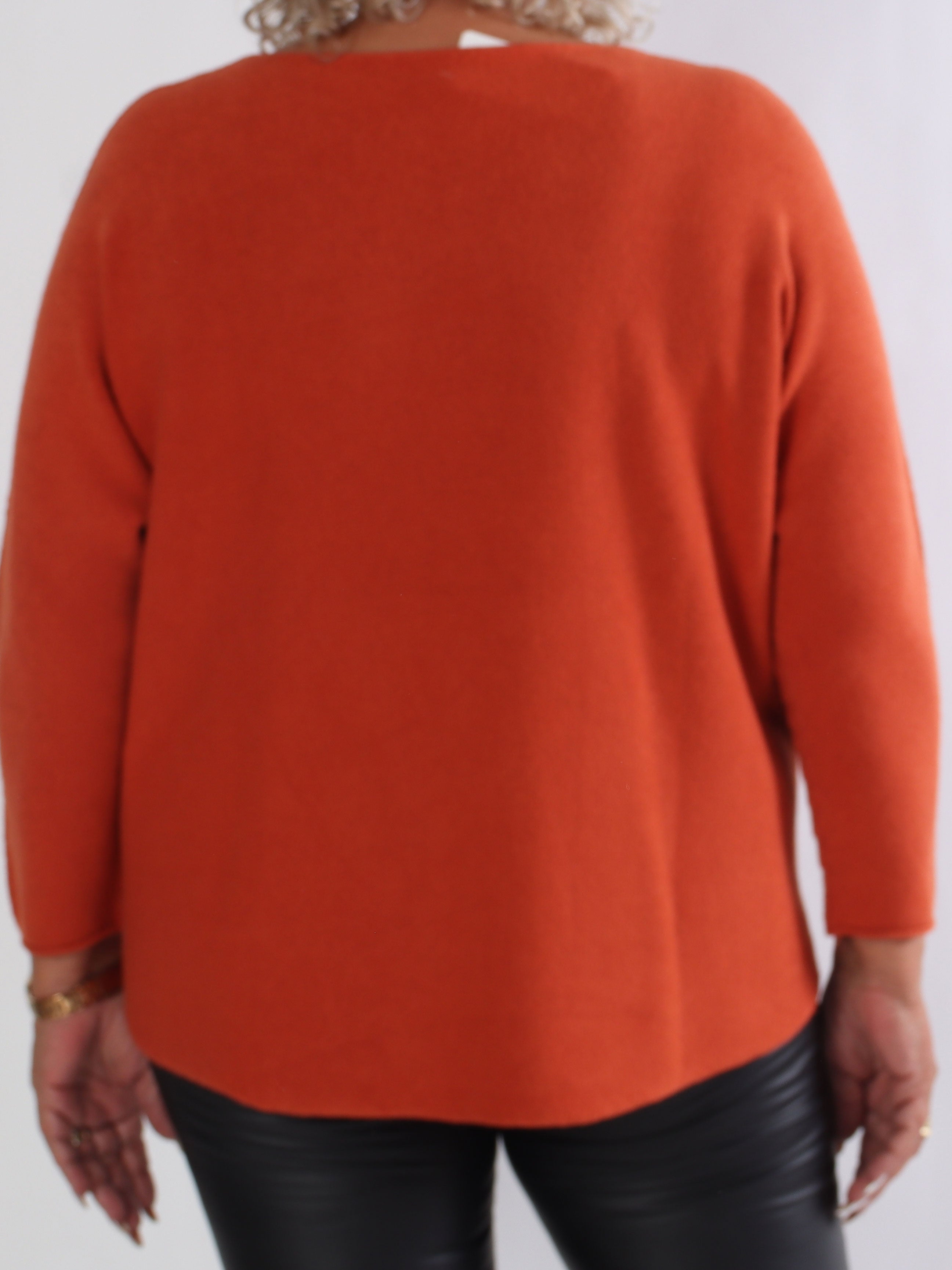 Mouse - Blød plus size strikbluse med mickey tryk i leo