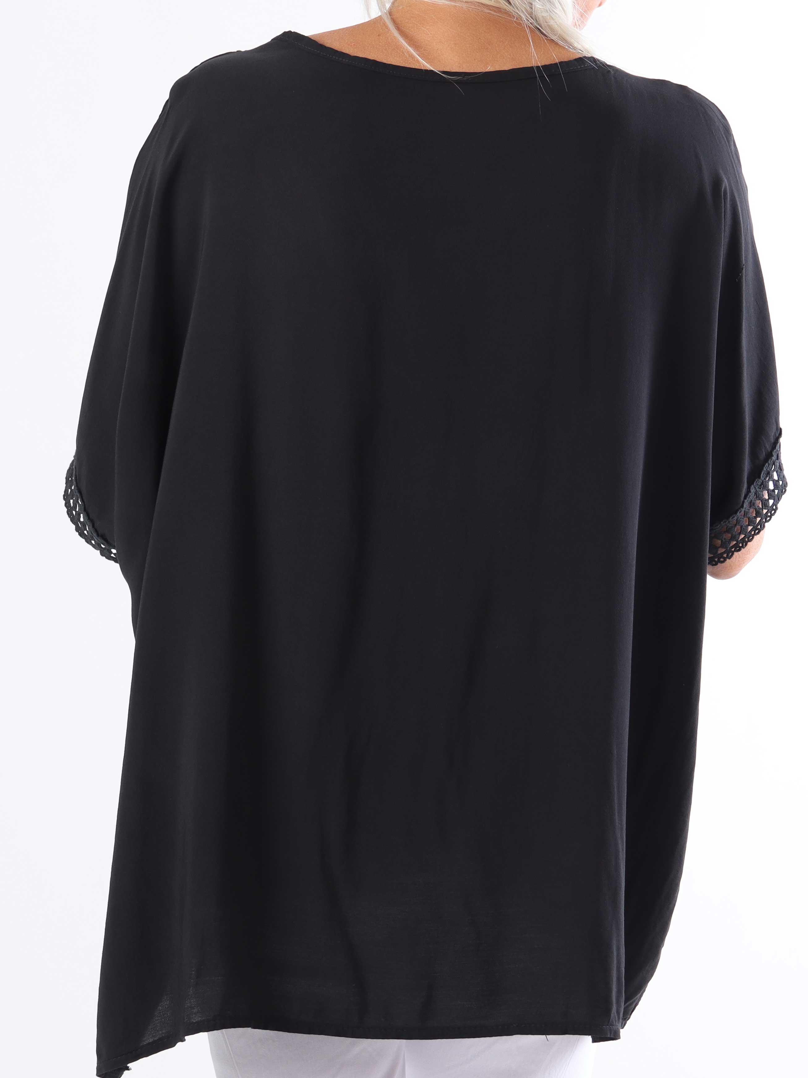 Muna - Plus size tunika i let viskose med broderinger