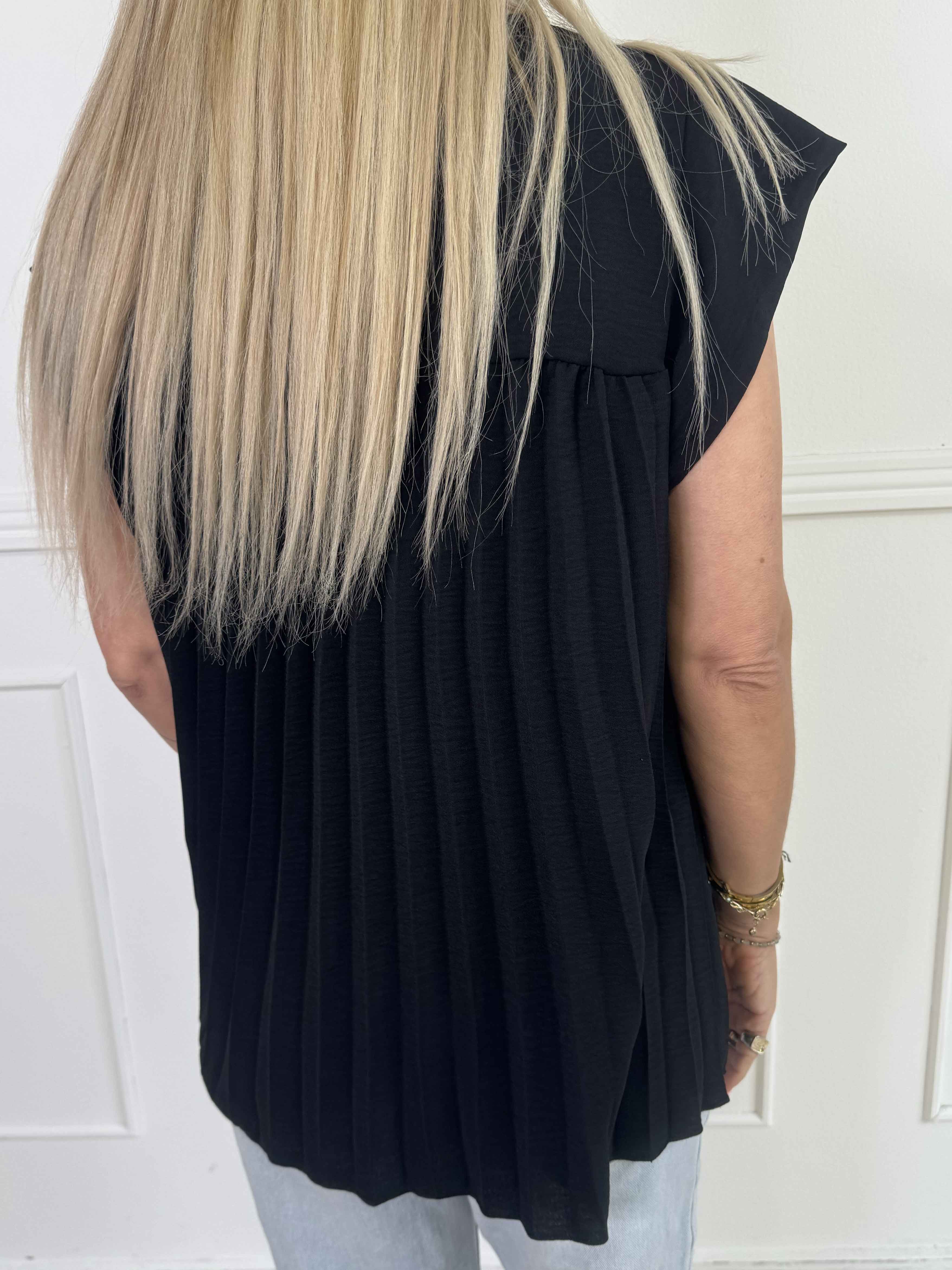 Nancy Shirt - Tunika med fine plisseringer