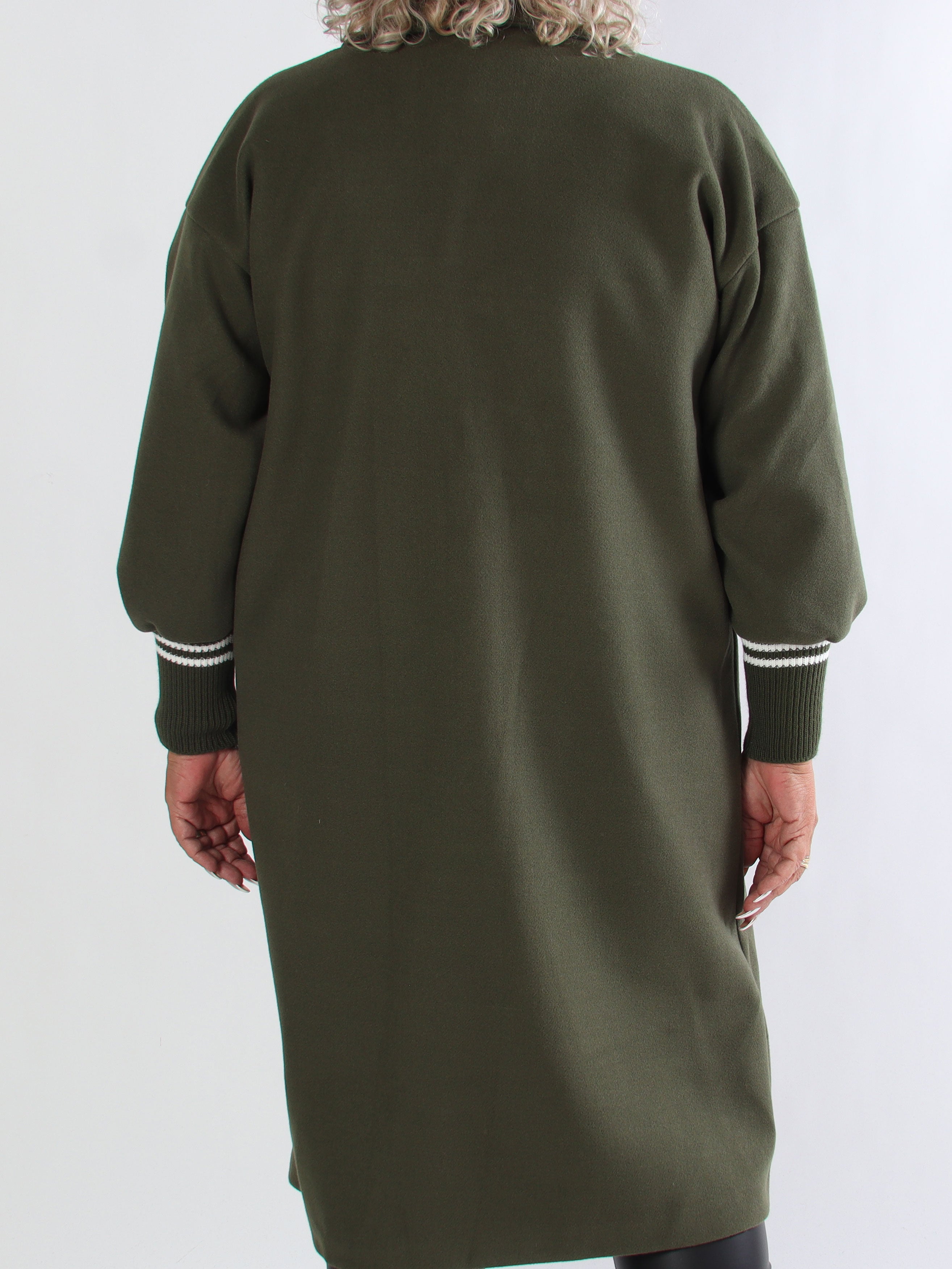 Nitas - Plus size overgangsjakke med strikket ærmestykke