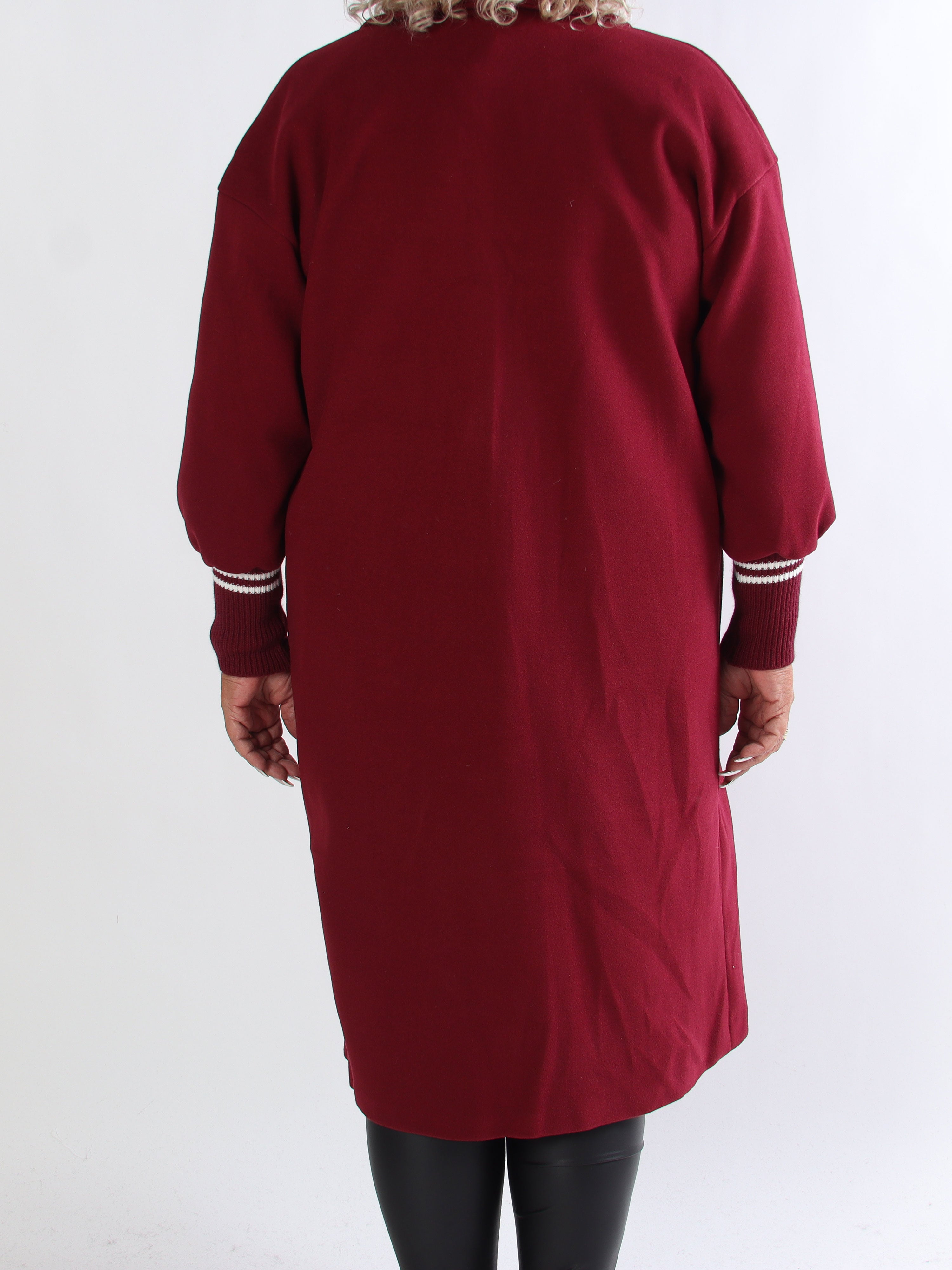 Nitas - Plus size overgangsjakke med strikket ærmestykke