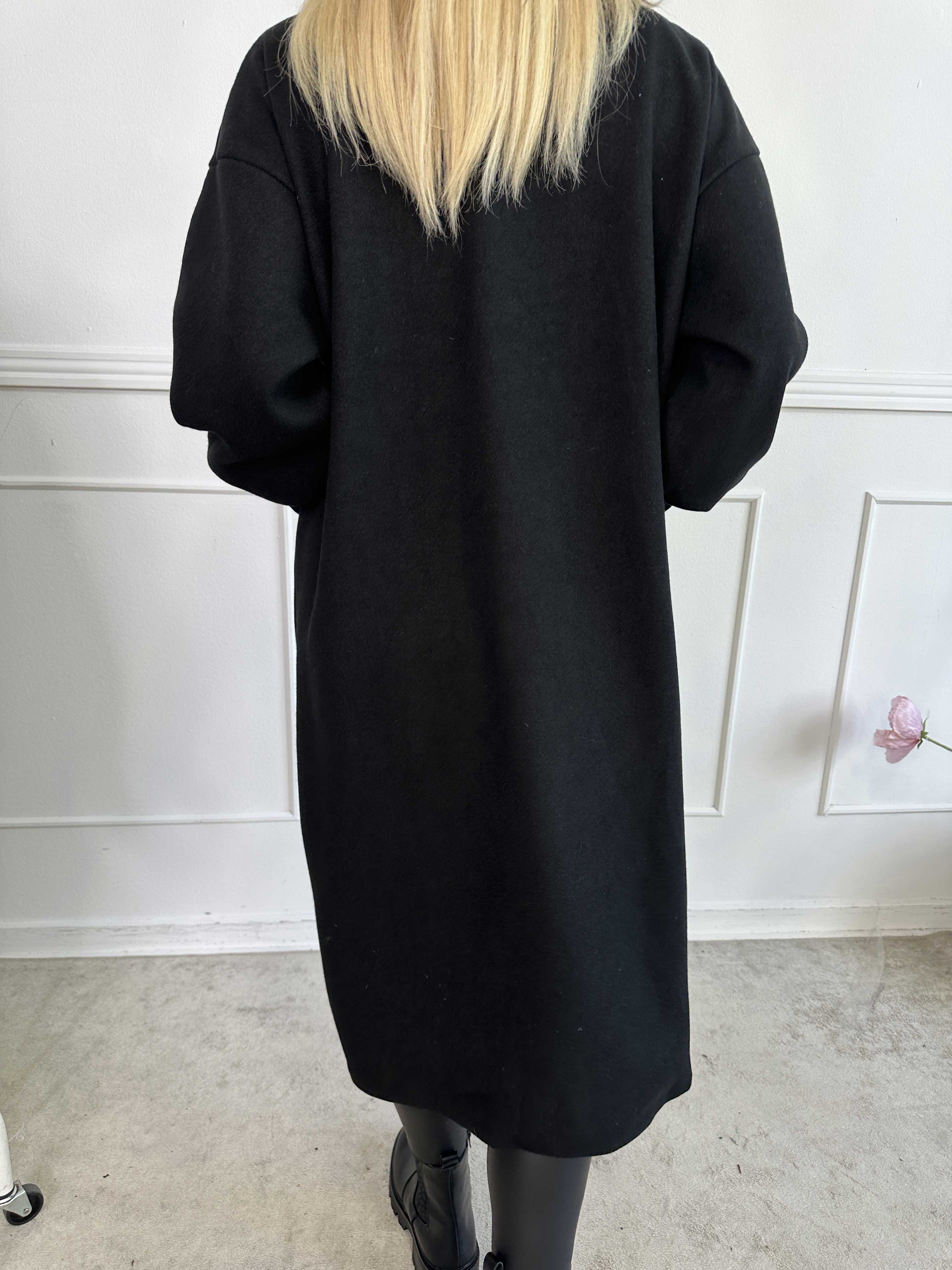 Nitas - Overgangsfrakke med strikket ærmestykke