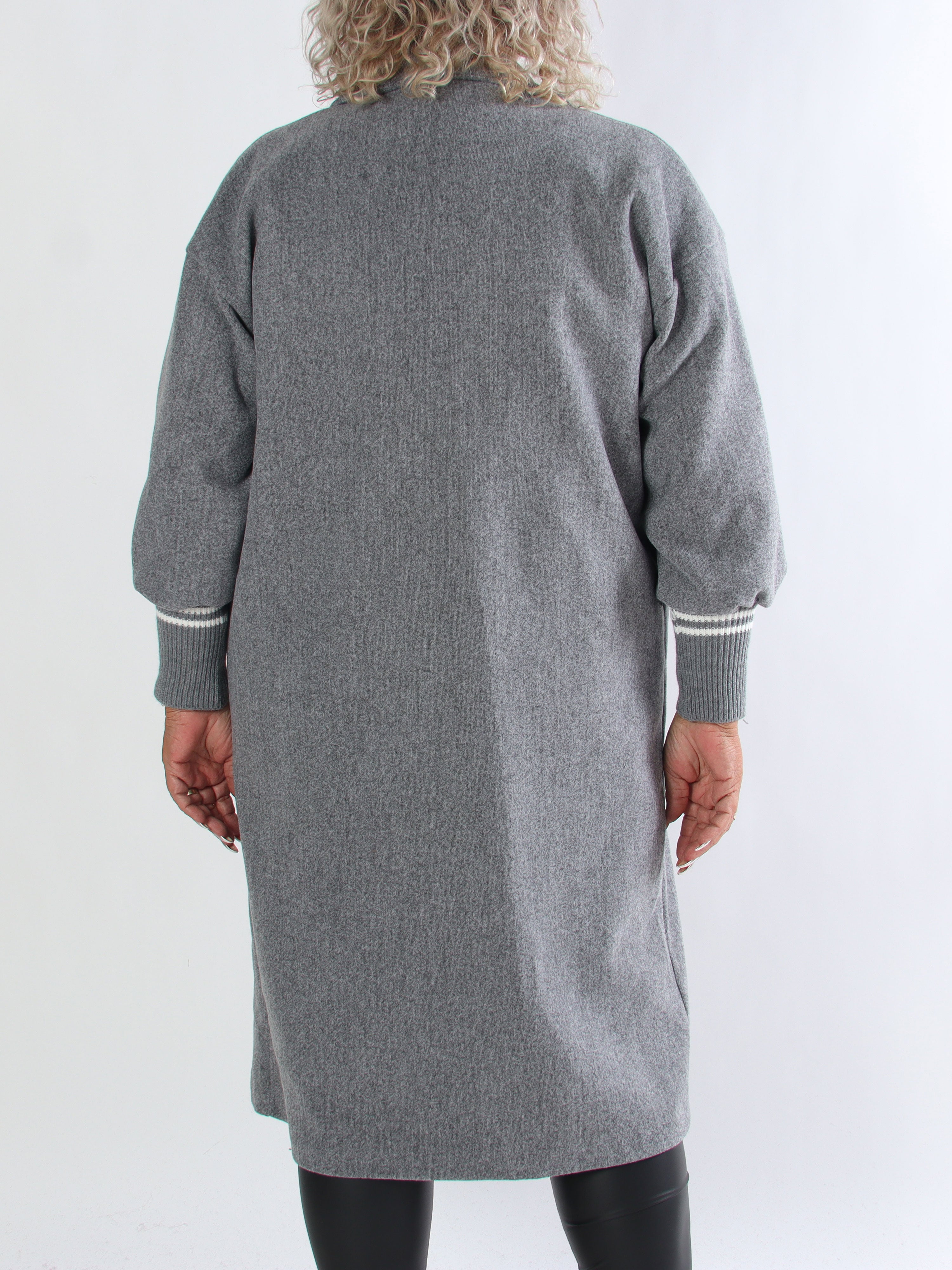 Nitas - Plus size overgangsjakke med strikket ærmestykke