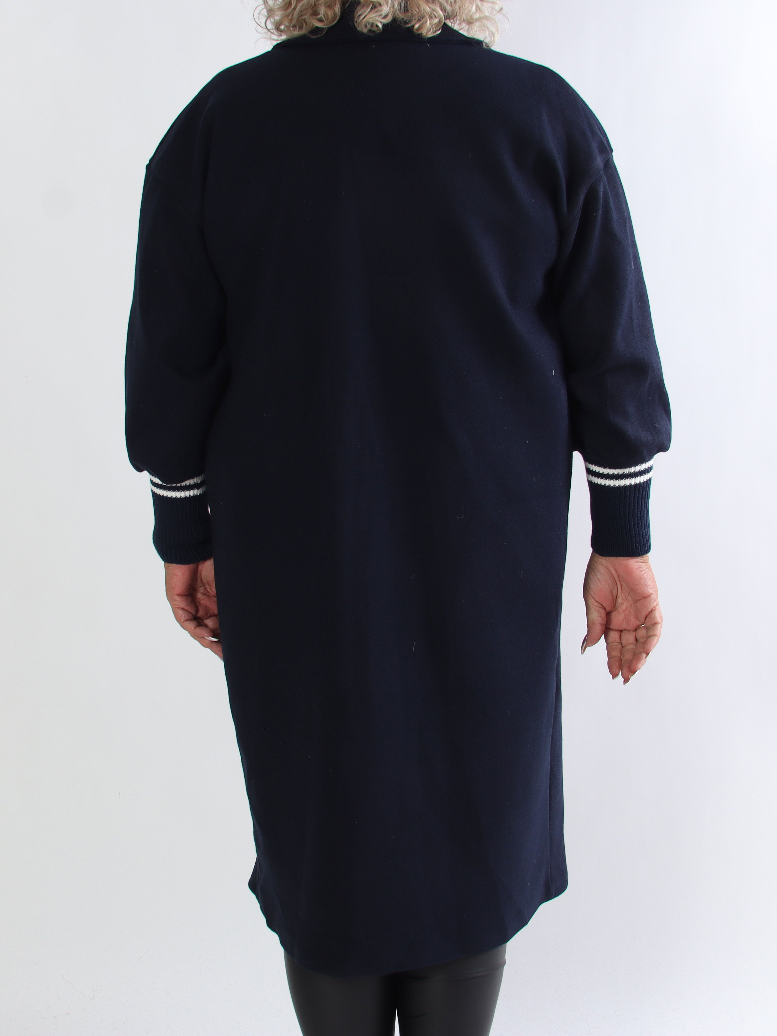 Nitas - Plus size overgangsjakke med strikket ærmestykke