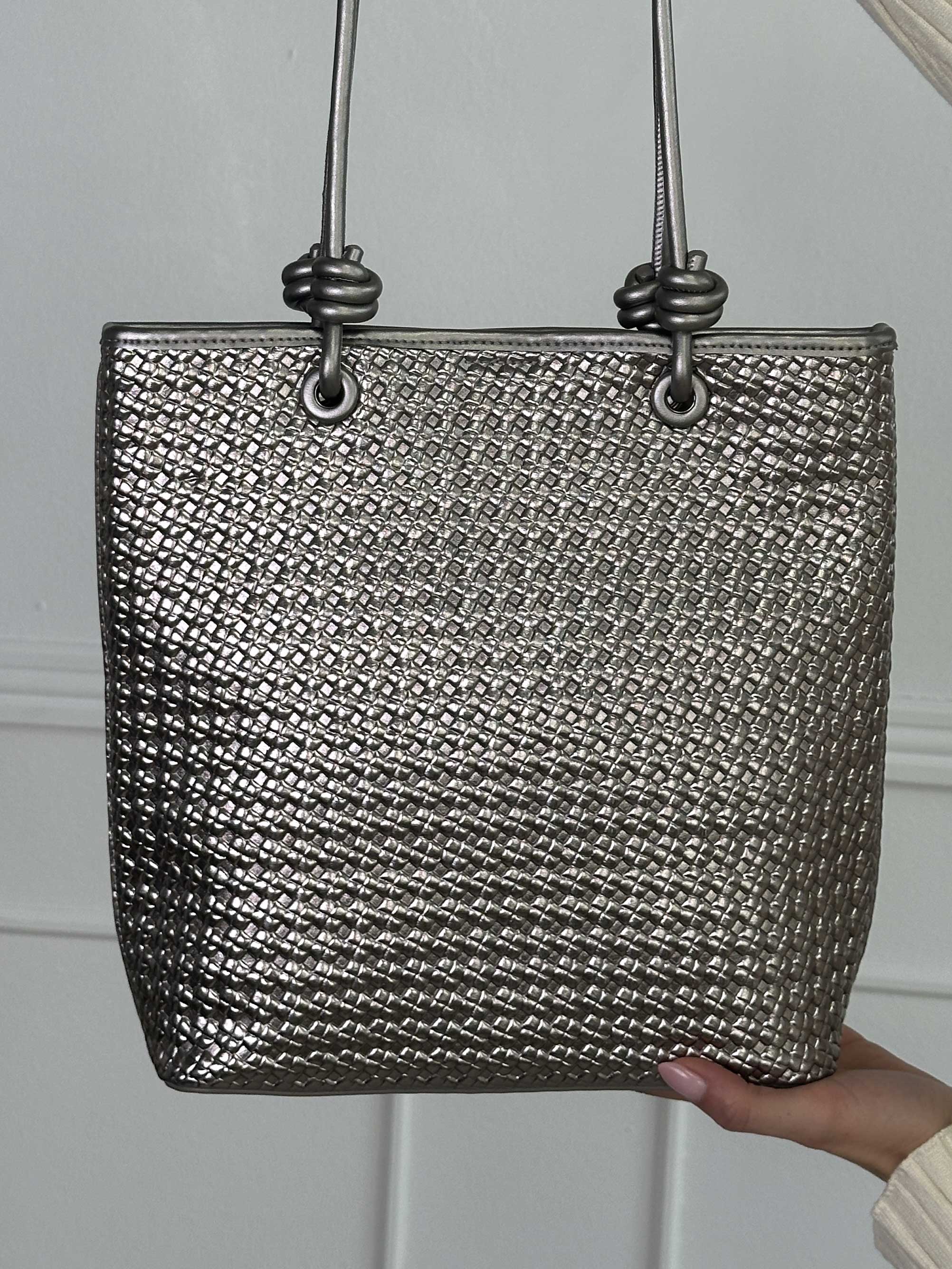 Odel - Skuldertaske i flettet look