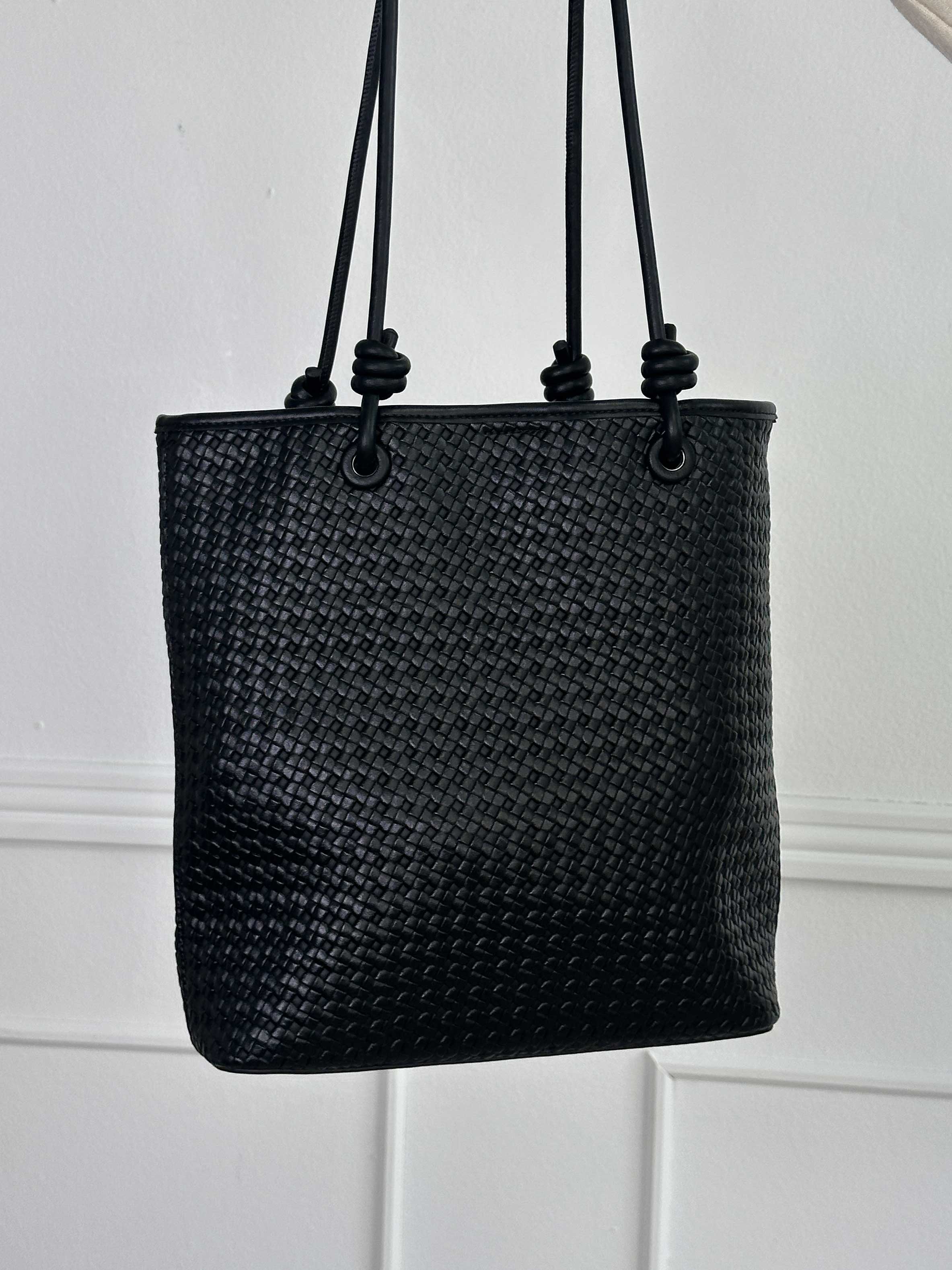 Odel - Skuldertaske i flettet look