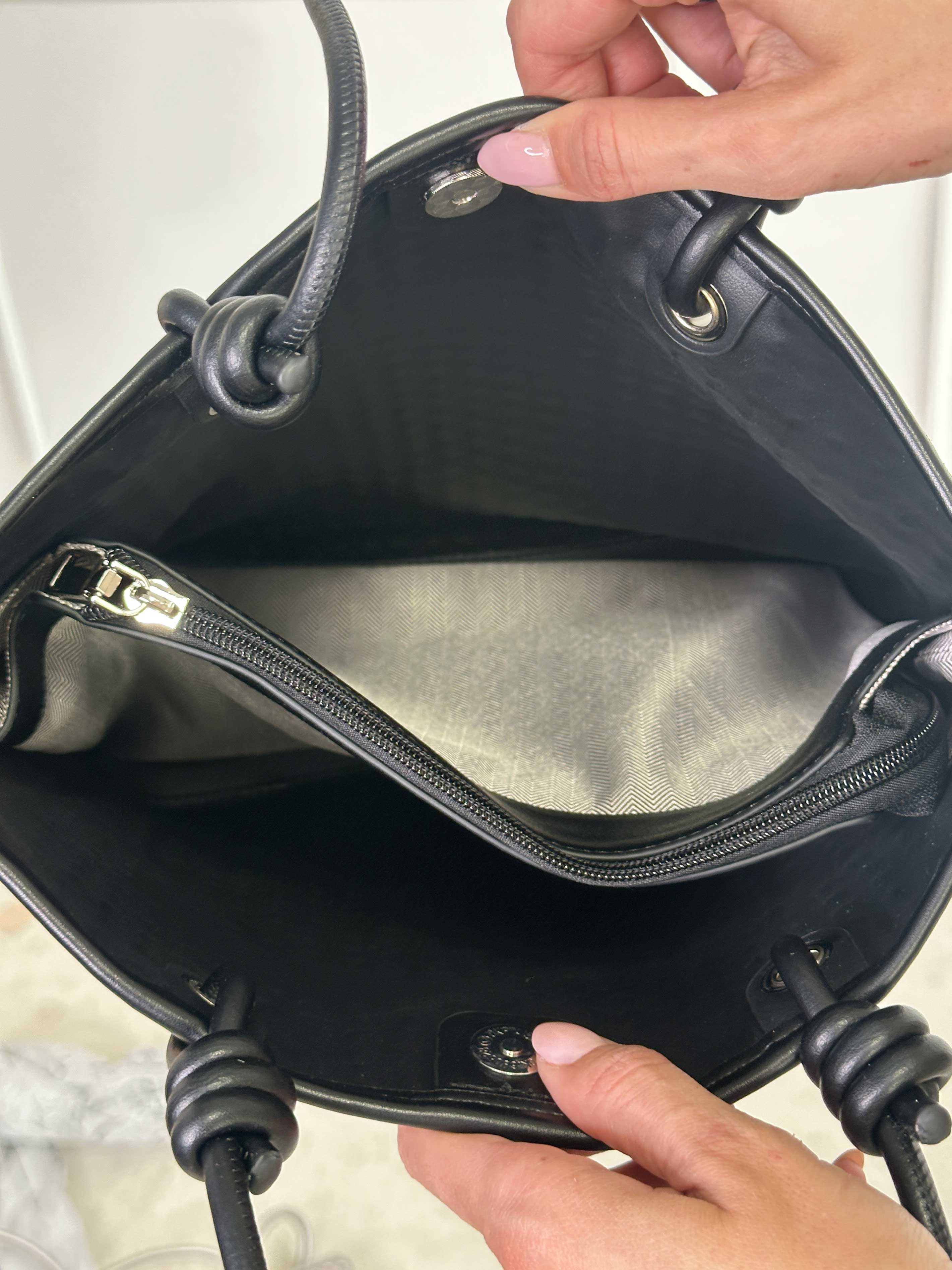 Odel - Skuldertaske i flettet look