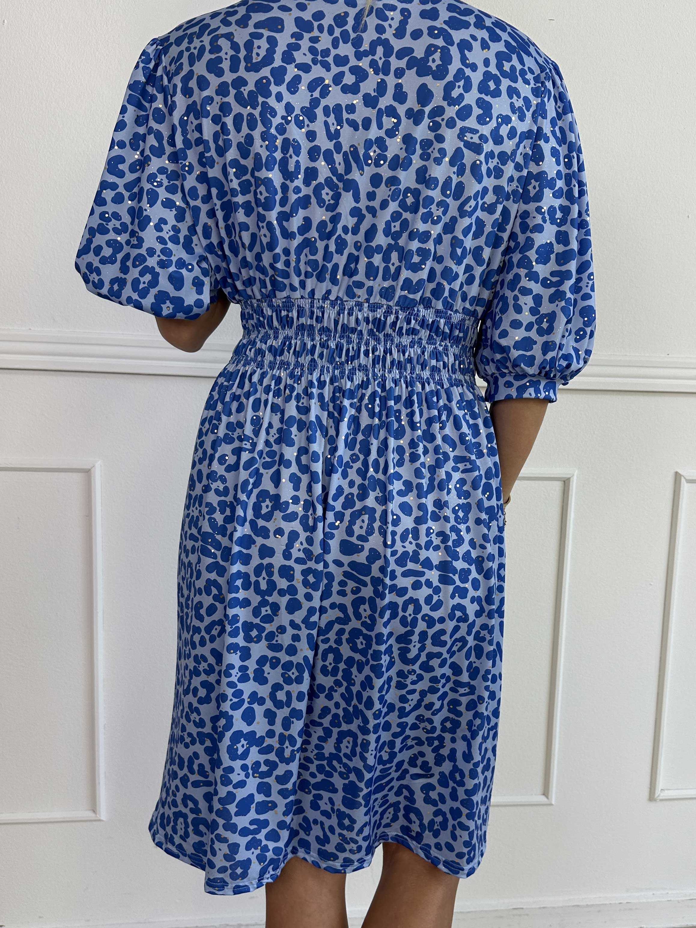 Pamina Leo Short - Kort elastisk kjole i leopardprint