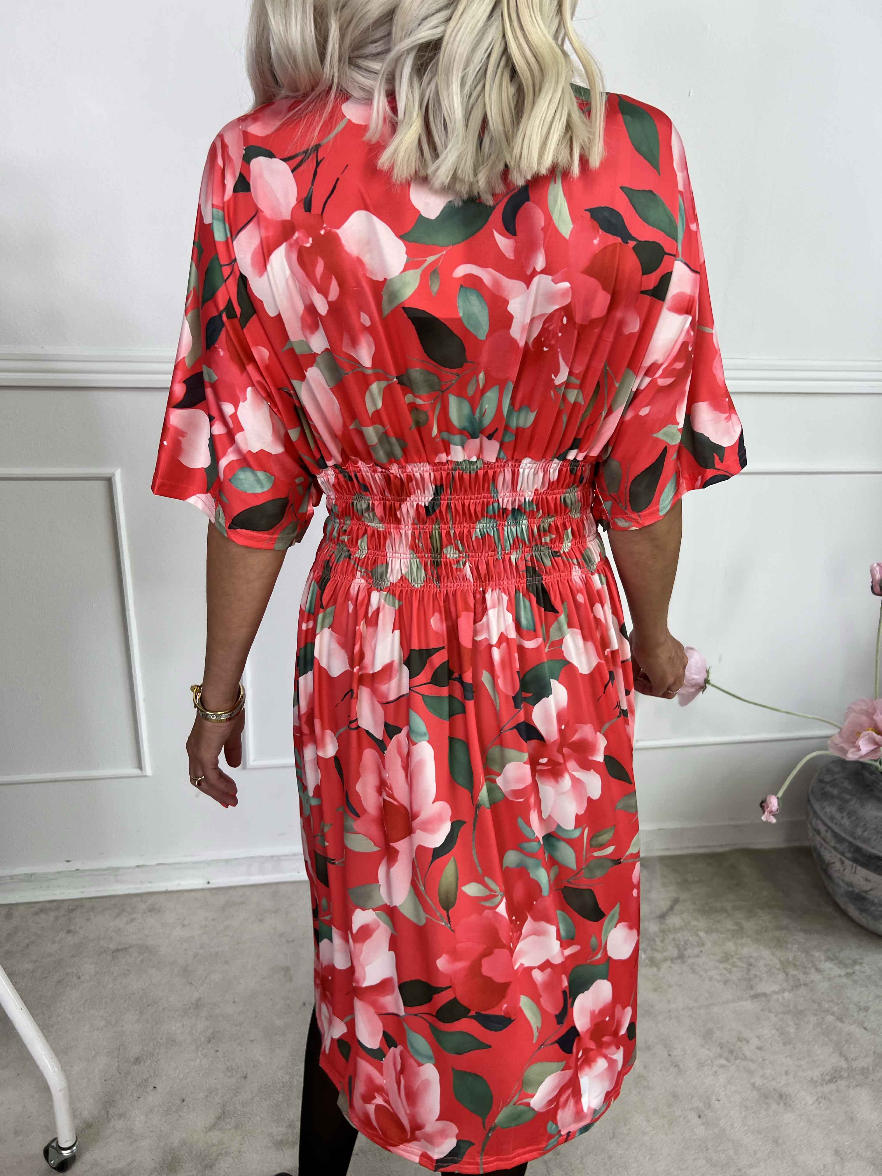 Pams Fiore Short - Kort elastisk kjole i blomsterprint