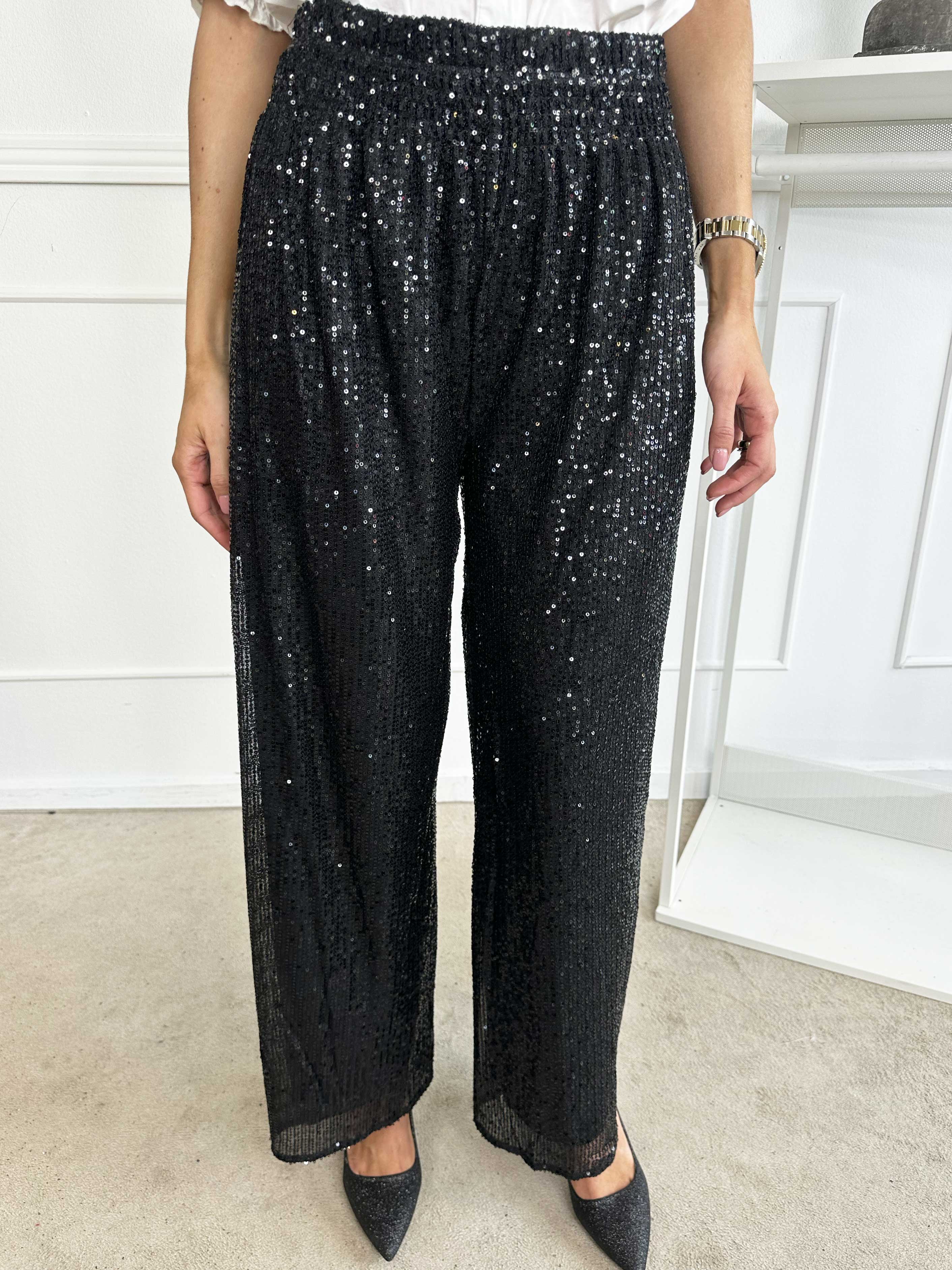 Pams Pants Glitter - Løse bukser med pailletter