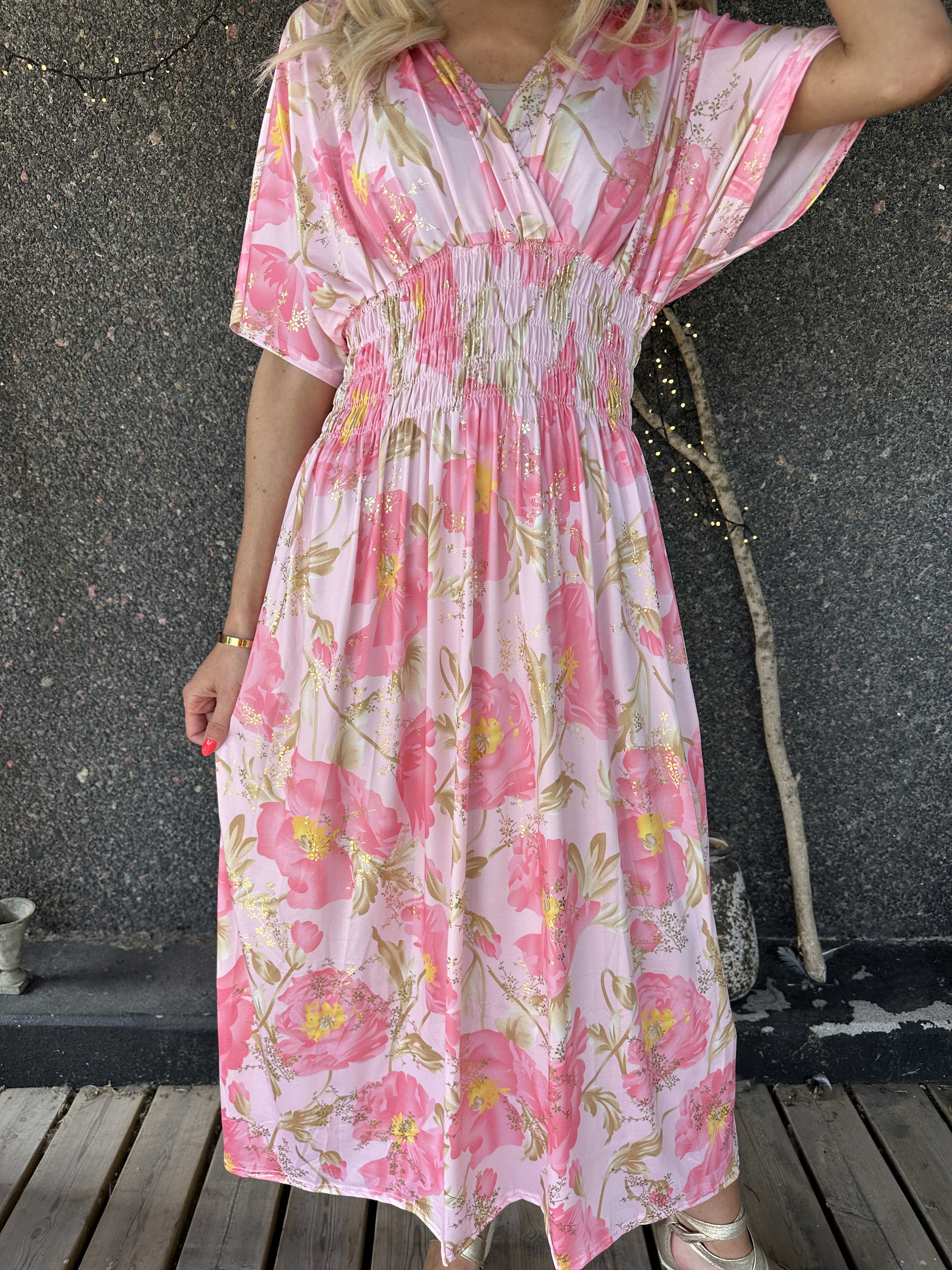 Pams Botanic - Elastisk kjole med blomstermotiver