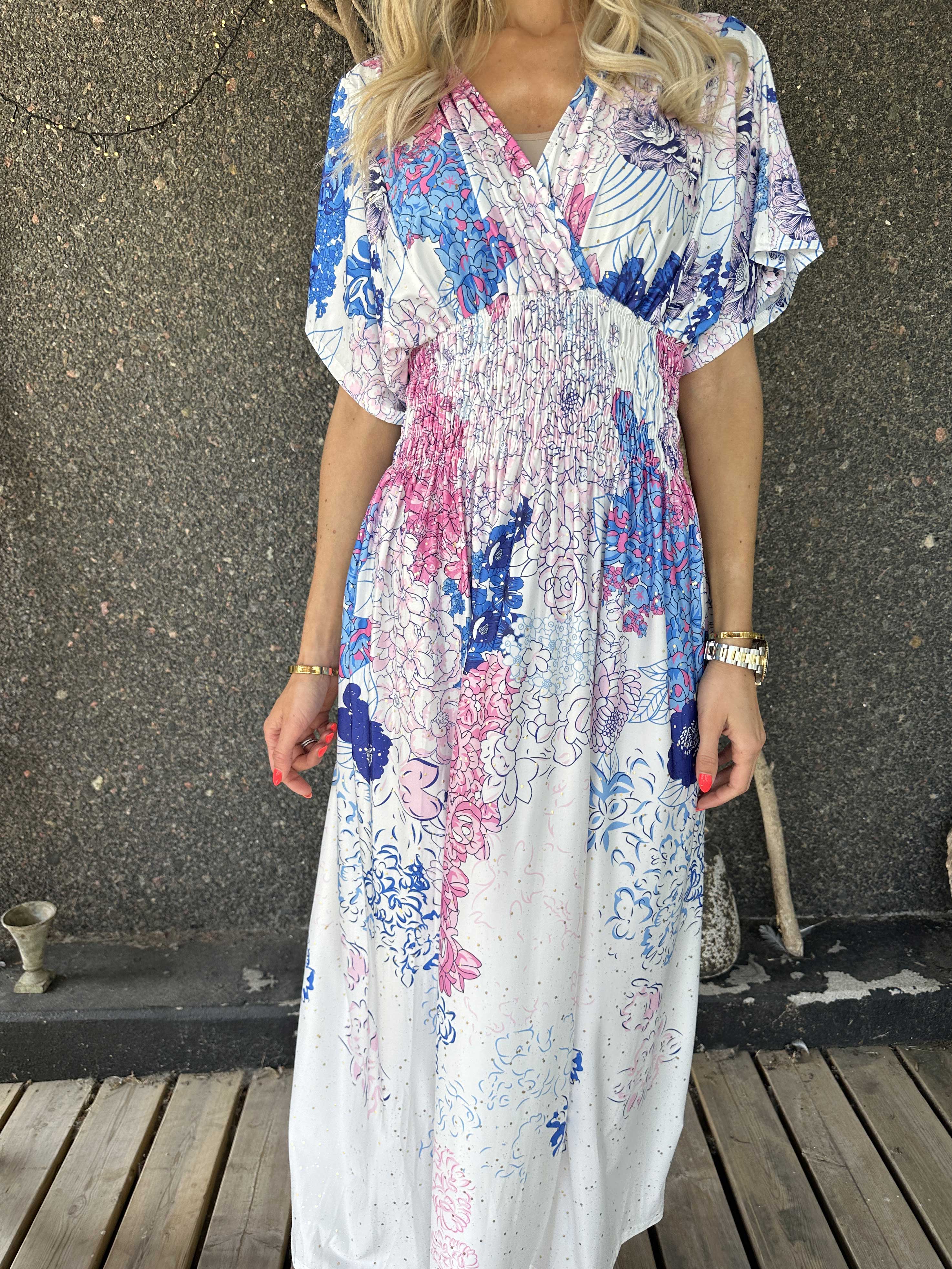 Pams Coachella - Elastisk kjole med farvet mønster