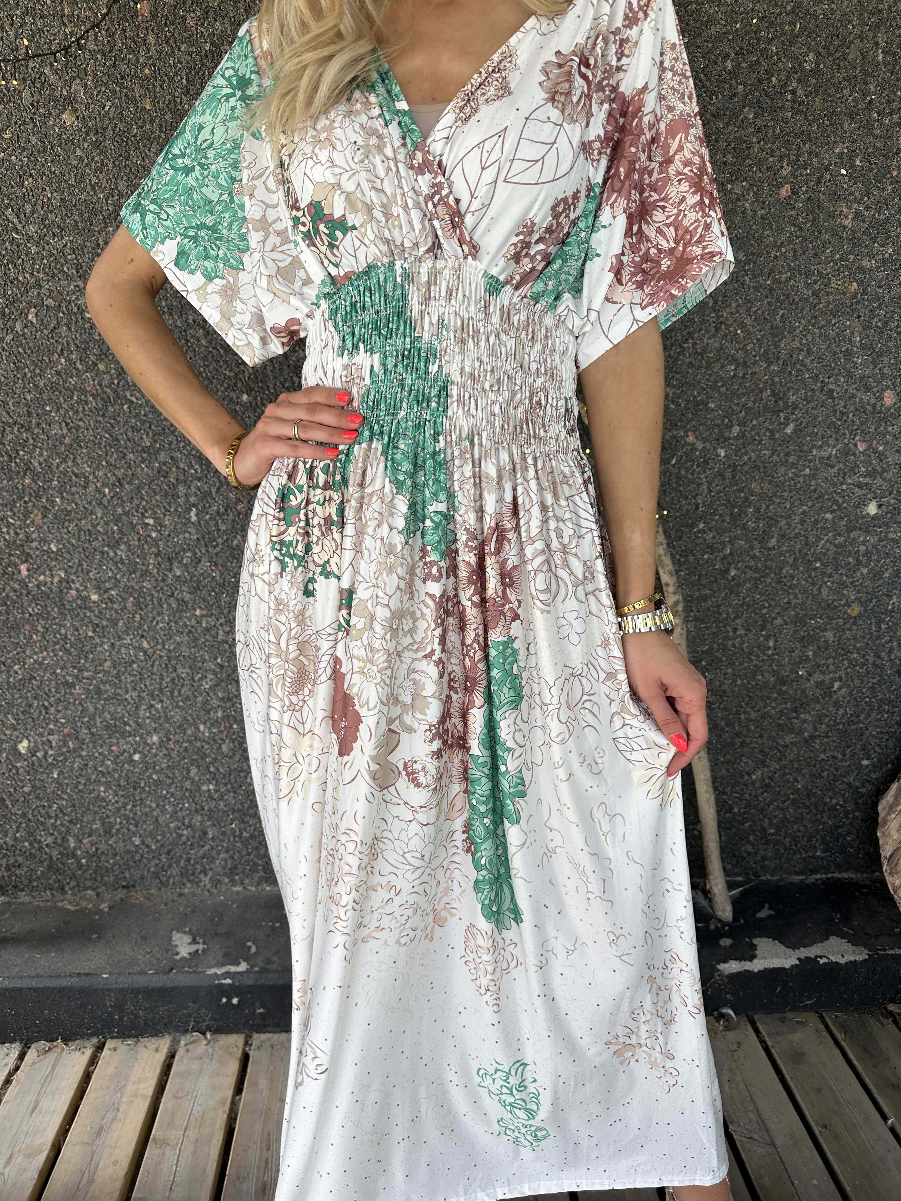 Pams Coachella - Elastisk kjole med farvet mønster