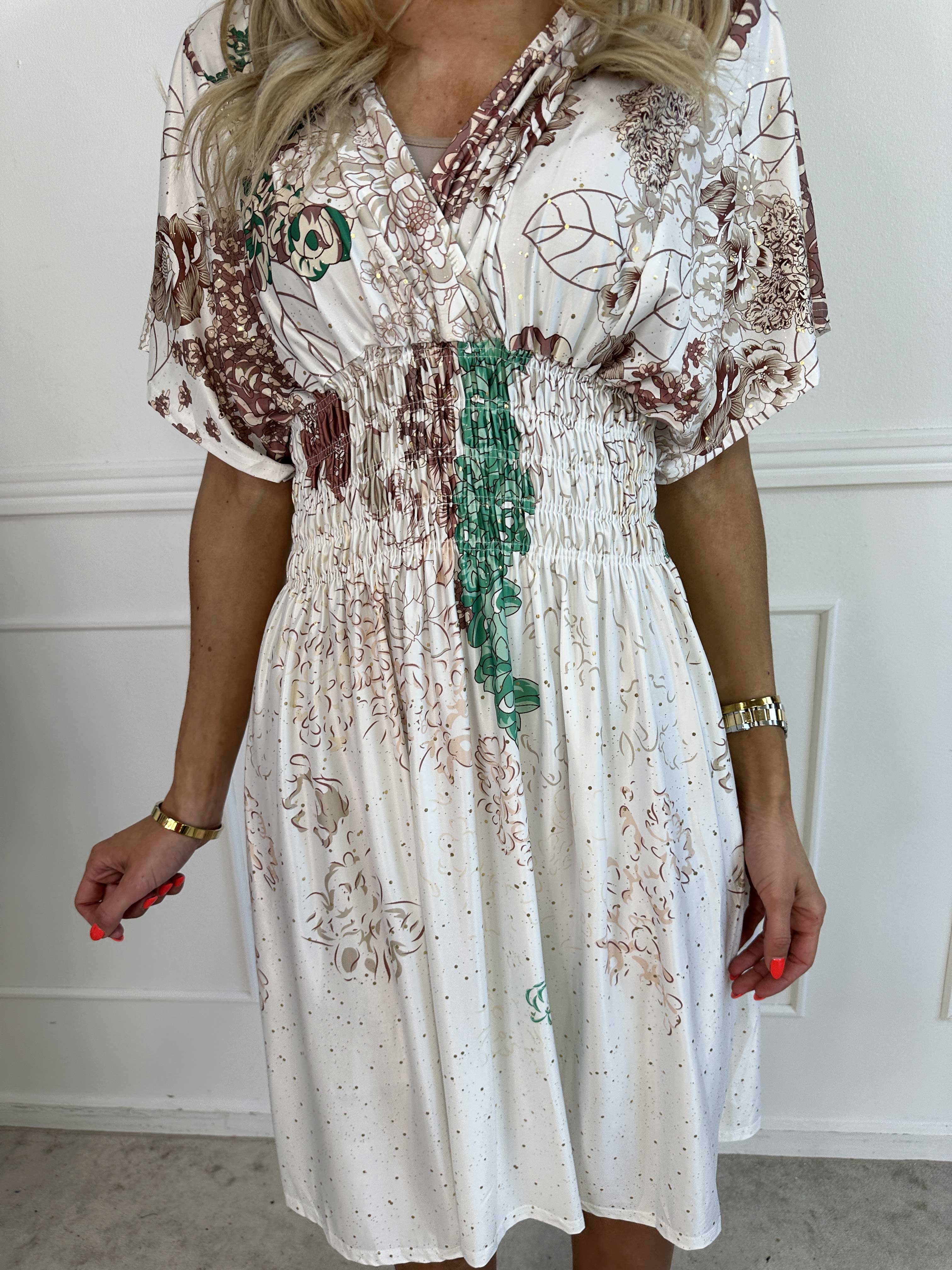 Pams Coachella Short - Elastisk kjole med farvet mønster