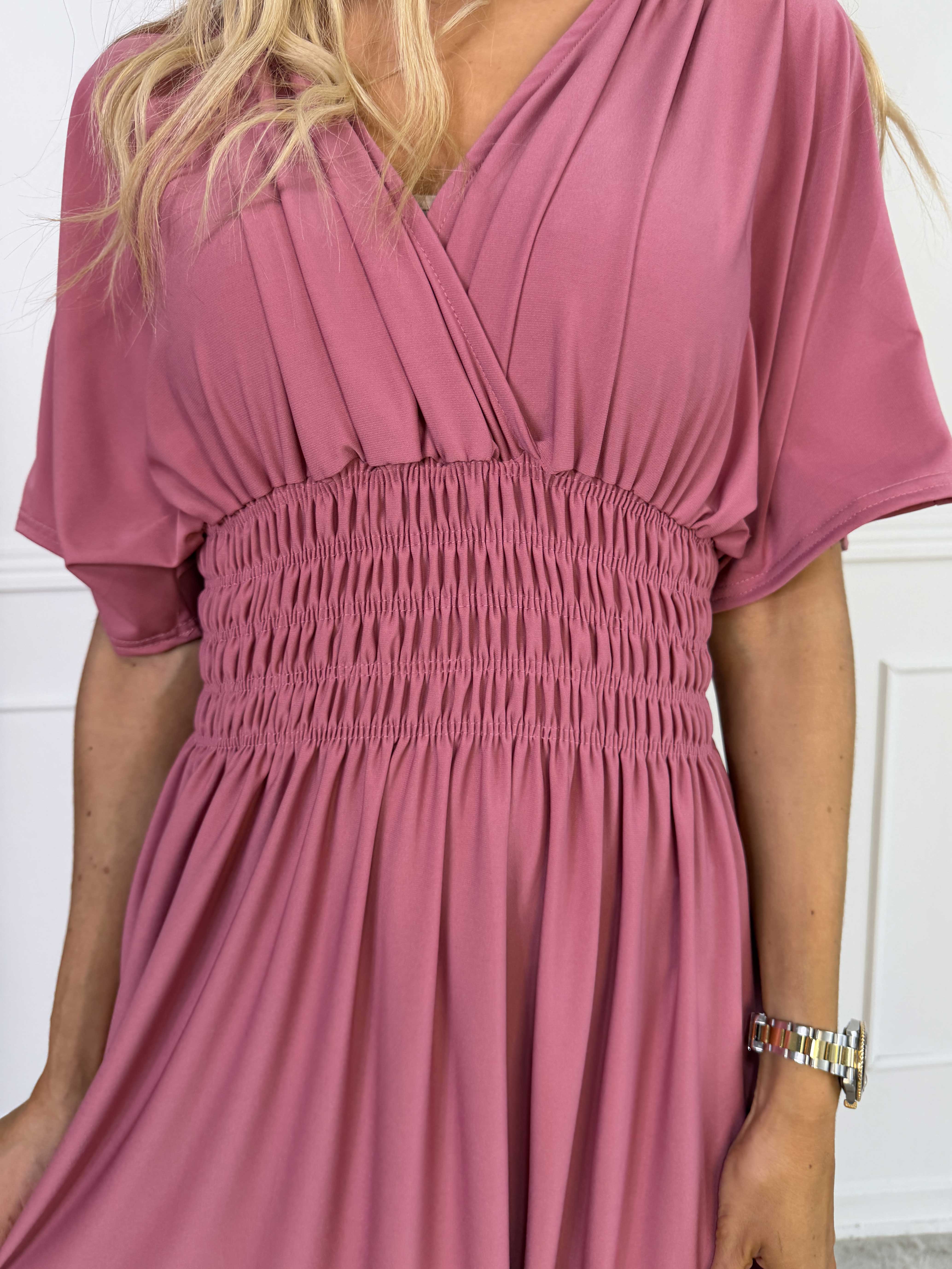 Pams Plain - Elastisk kjole med smock