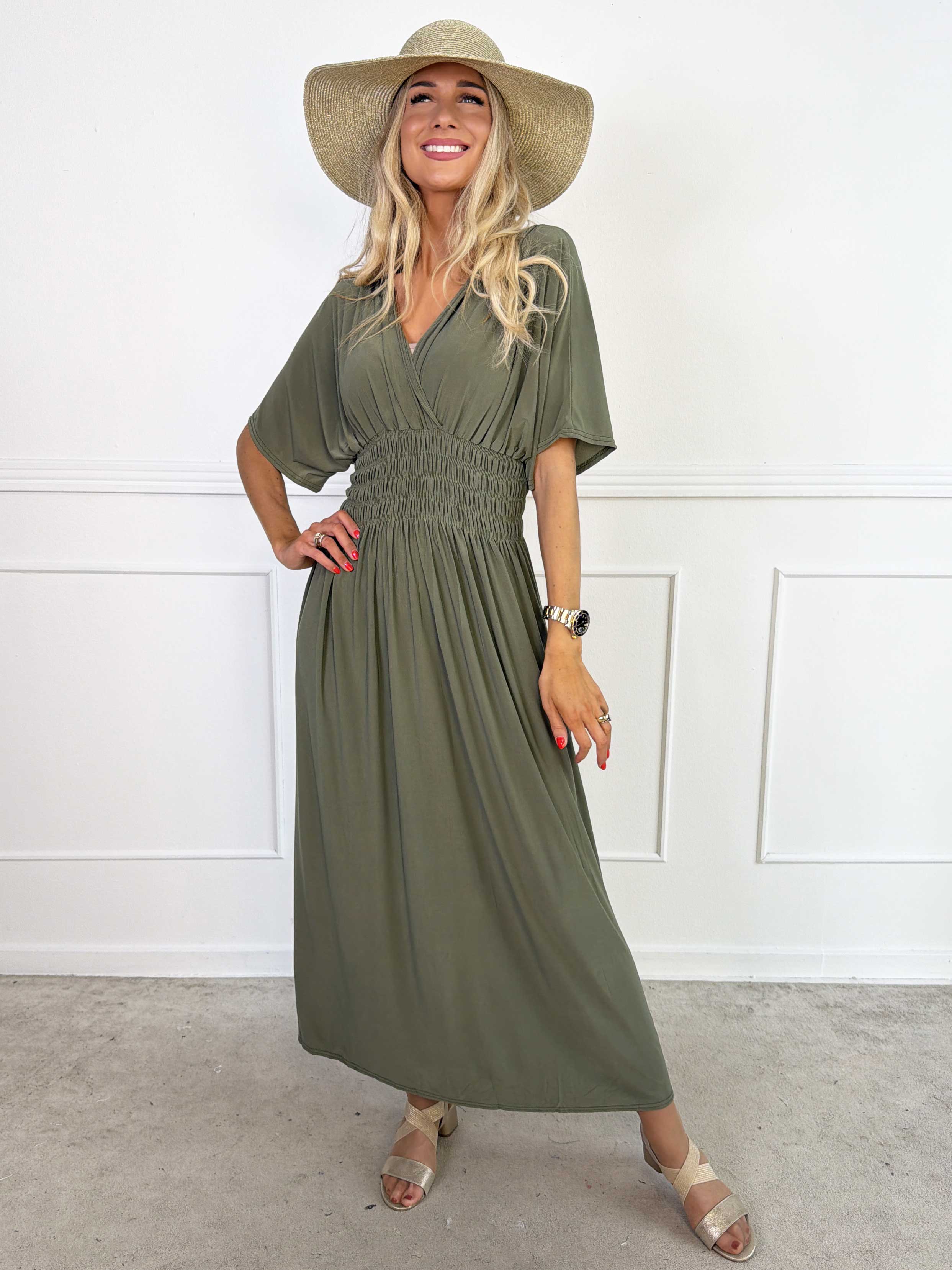 Pams Plain - Elastisk kjole med smock