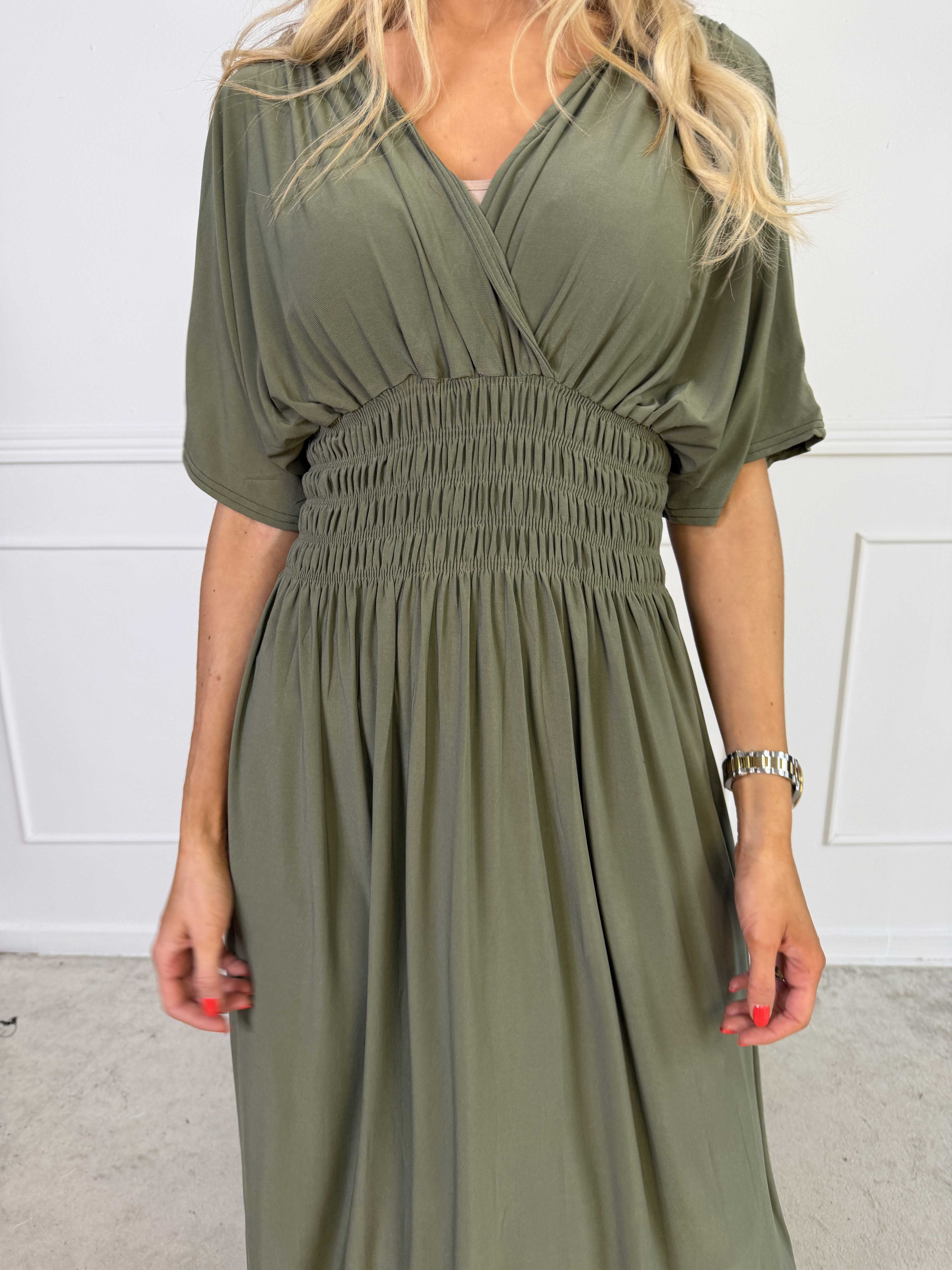 Pams Plain - Elastisk kjole med smock