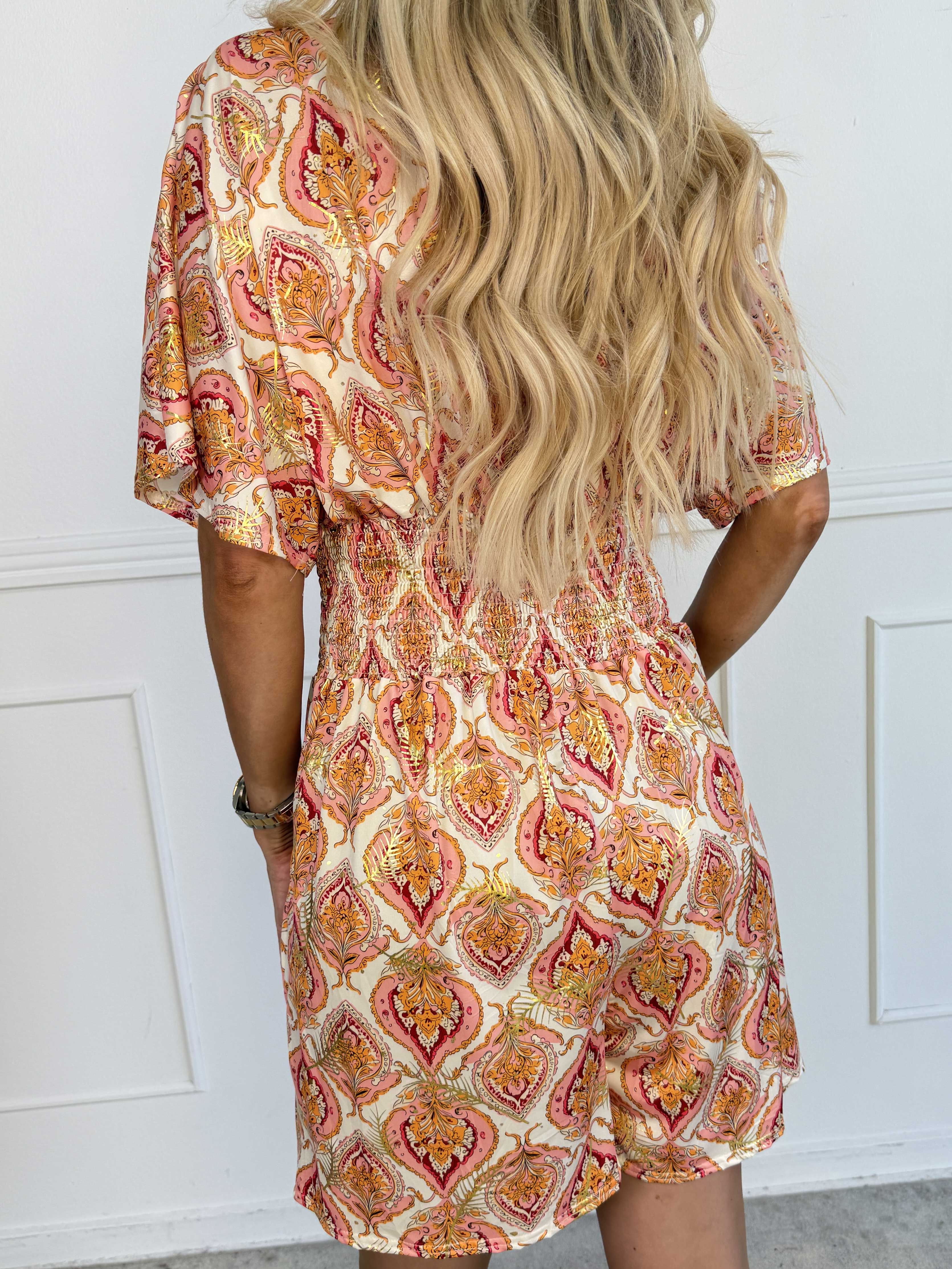 Pams Oasis Playsuit - Kort elastisk buksedragt med mønster