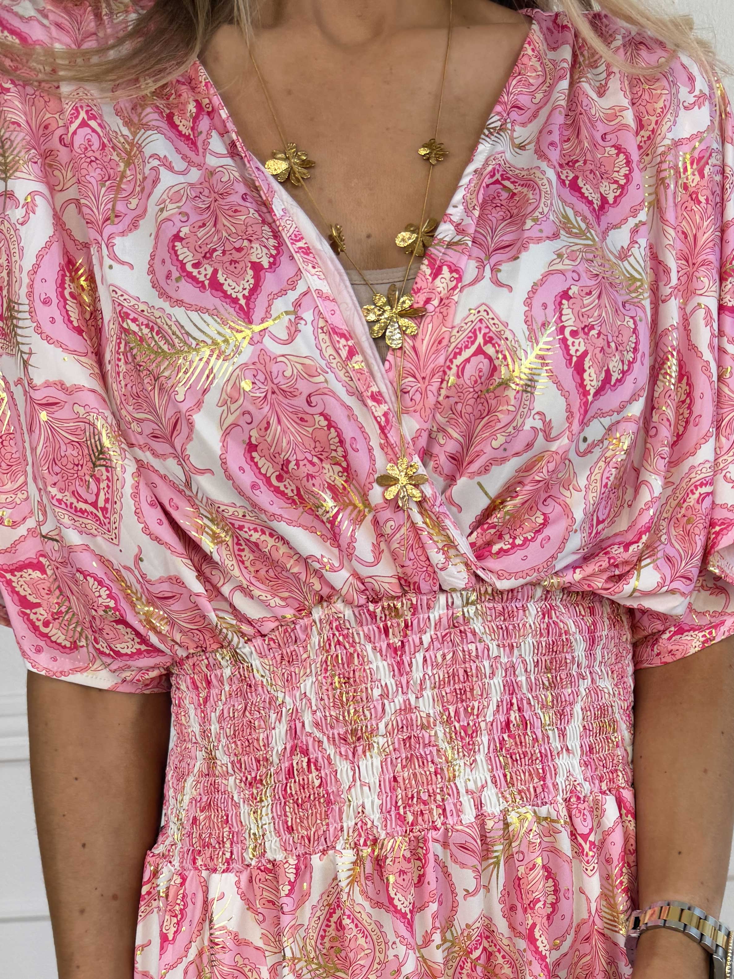 Pams Oasis Playsuit - Kort elastisk buksedragt med mønster