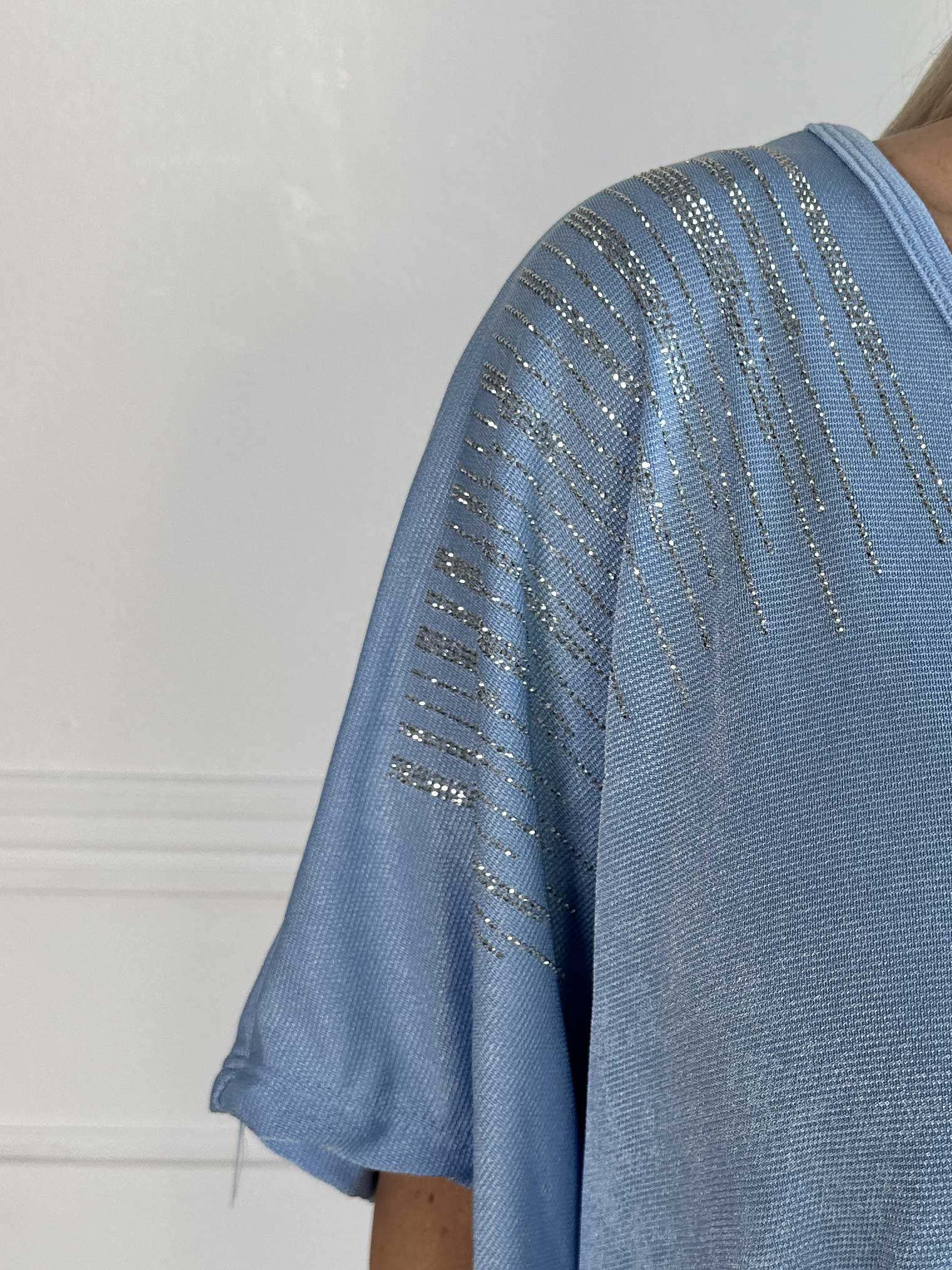 Phoebe - Viskose tunikakjole i løs pasform med similisten