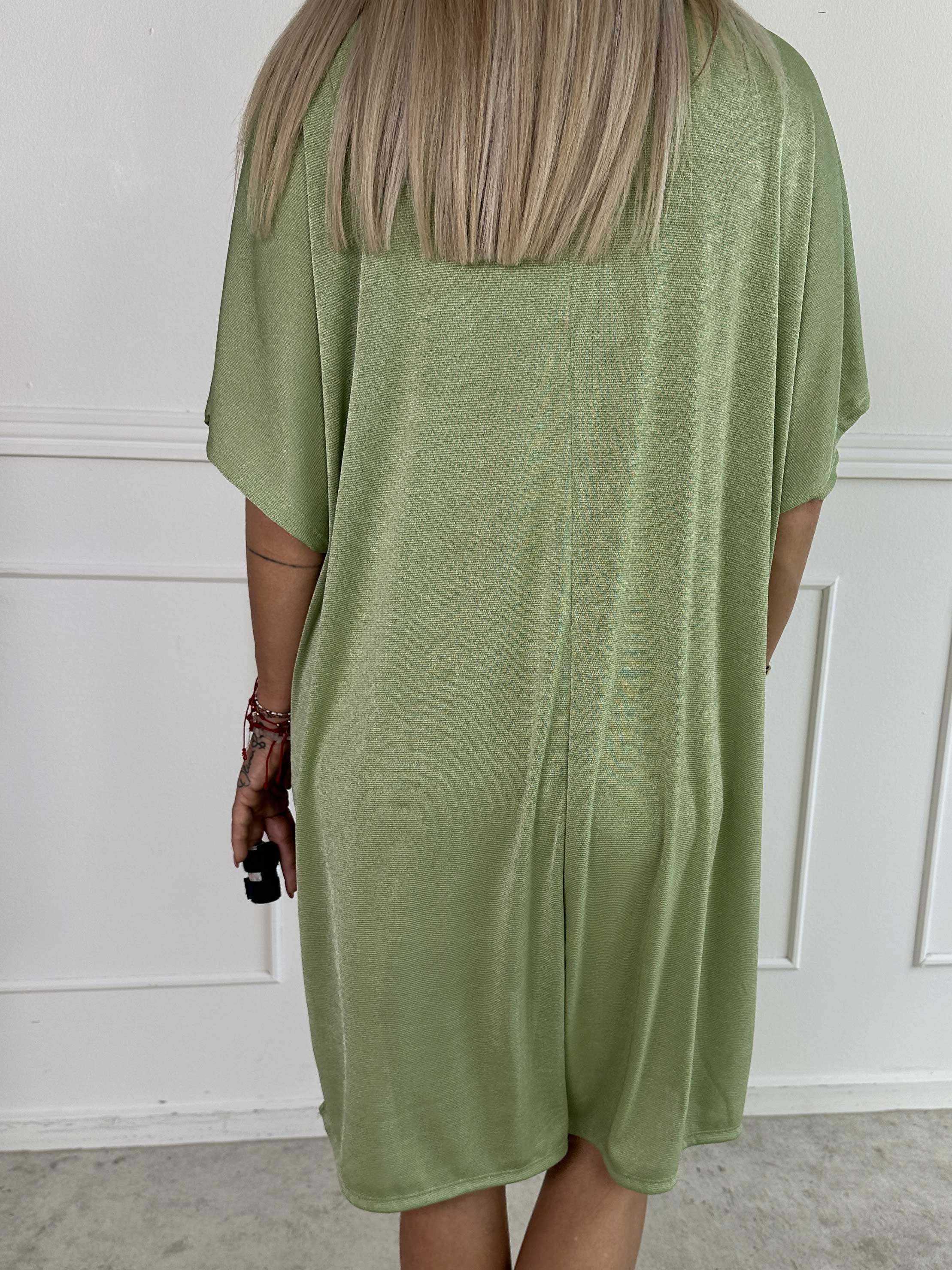 Phoebe - Viskose tunikakjole i løs pasform med similisten