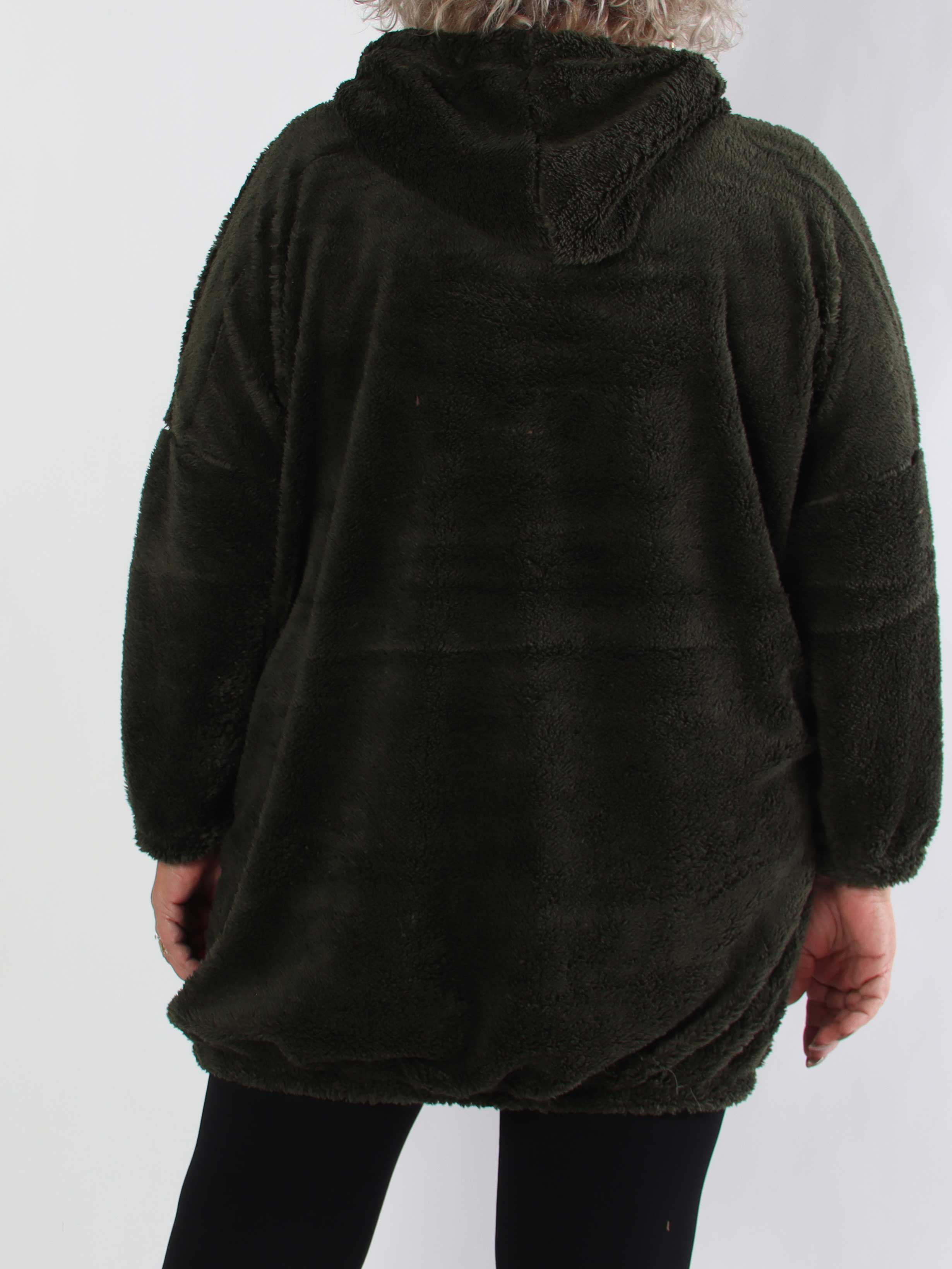 Puffy - Plus size hoodie i fluffy og blød kvalitet
