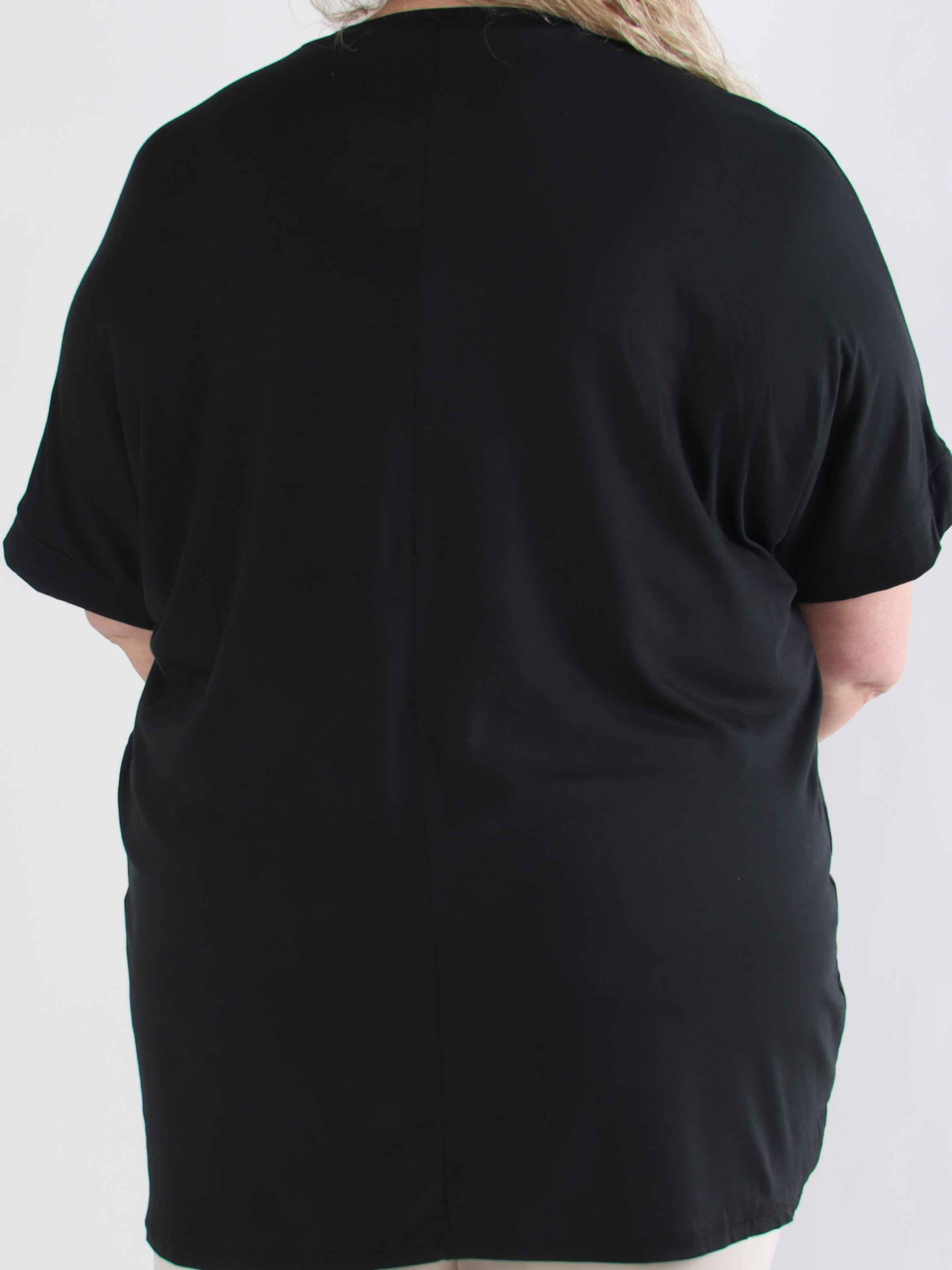 Reece - Blød plus size t-shirt i viskose med similisten