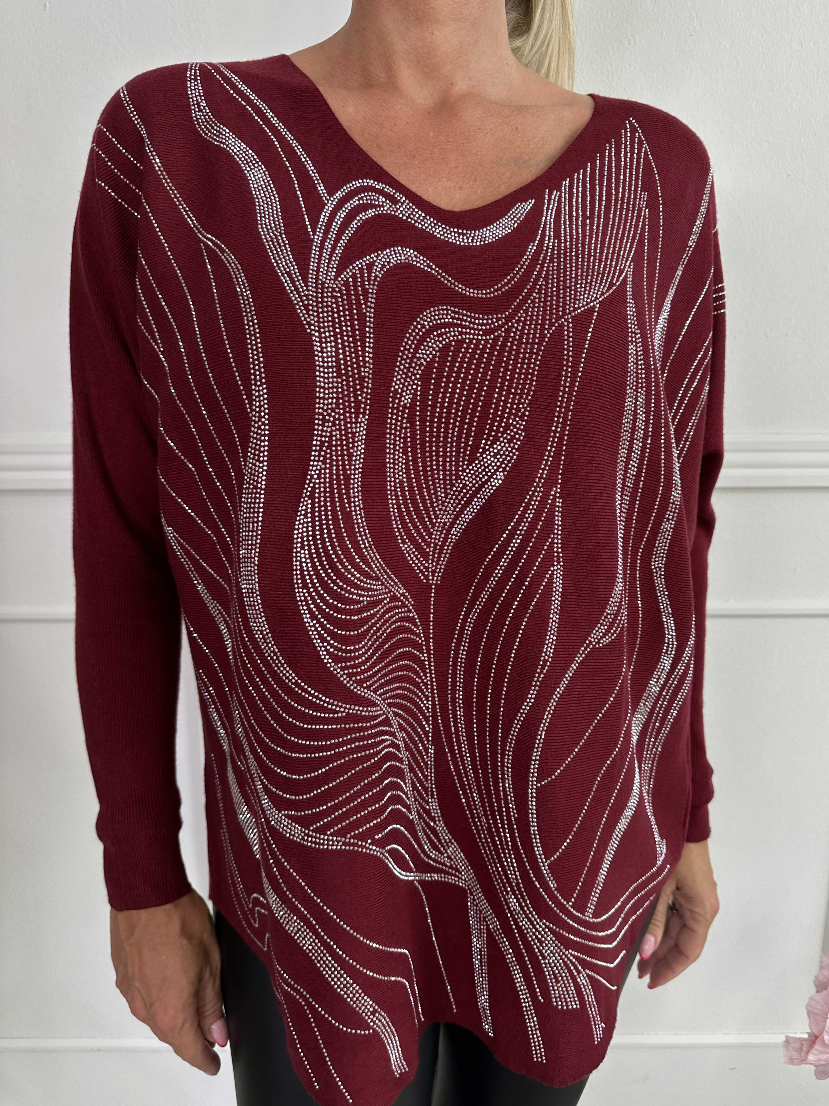 Rin - Blød strikbluse med similisten