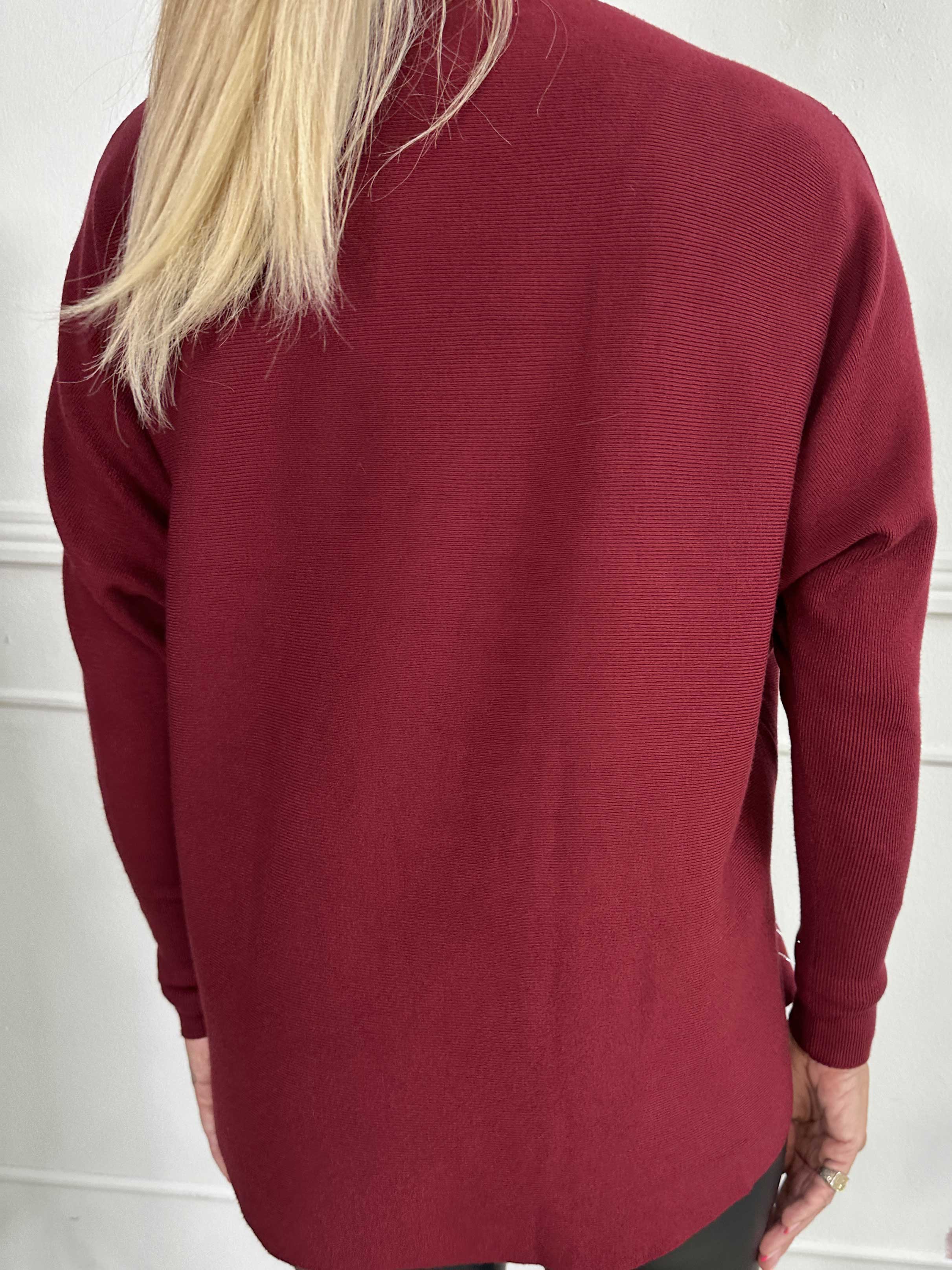 Rin - Blød strikbluse med similisten