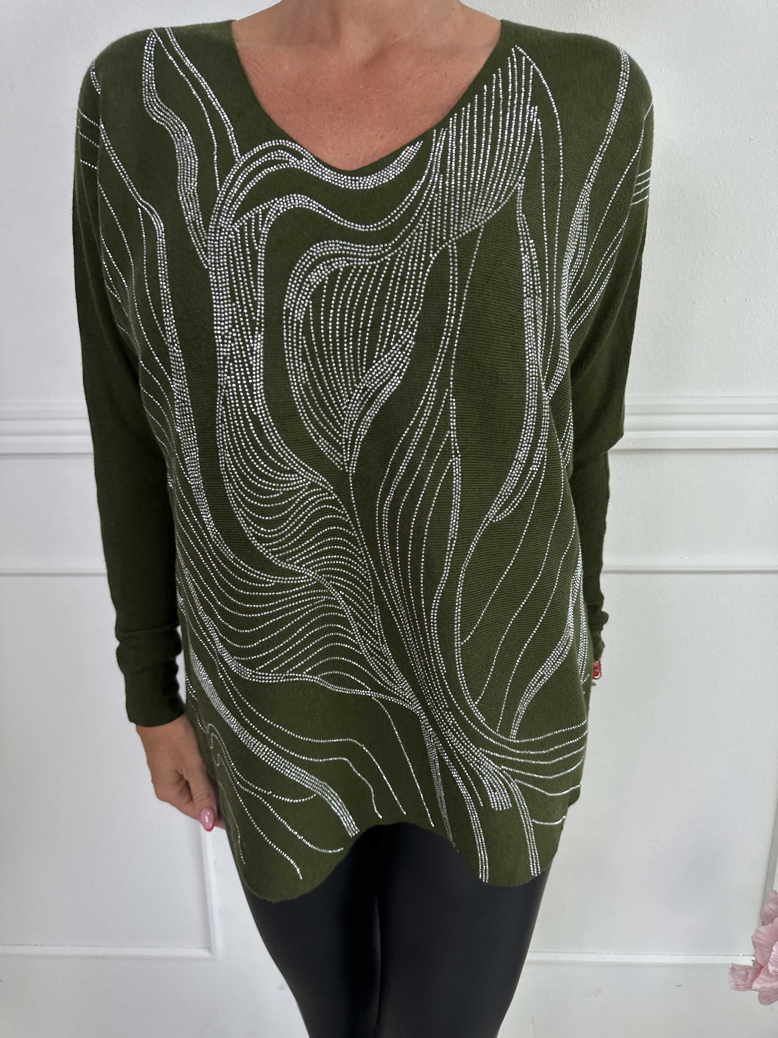 Rin - Blød strikbluse med similisten