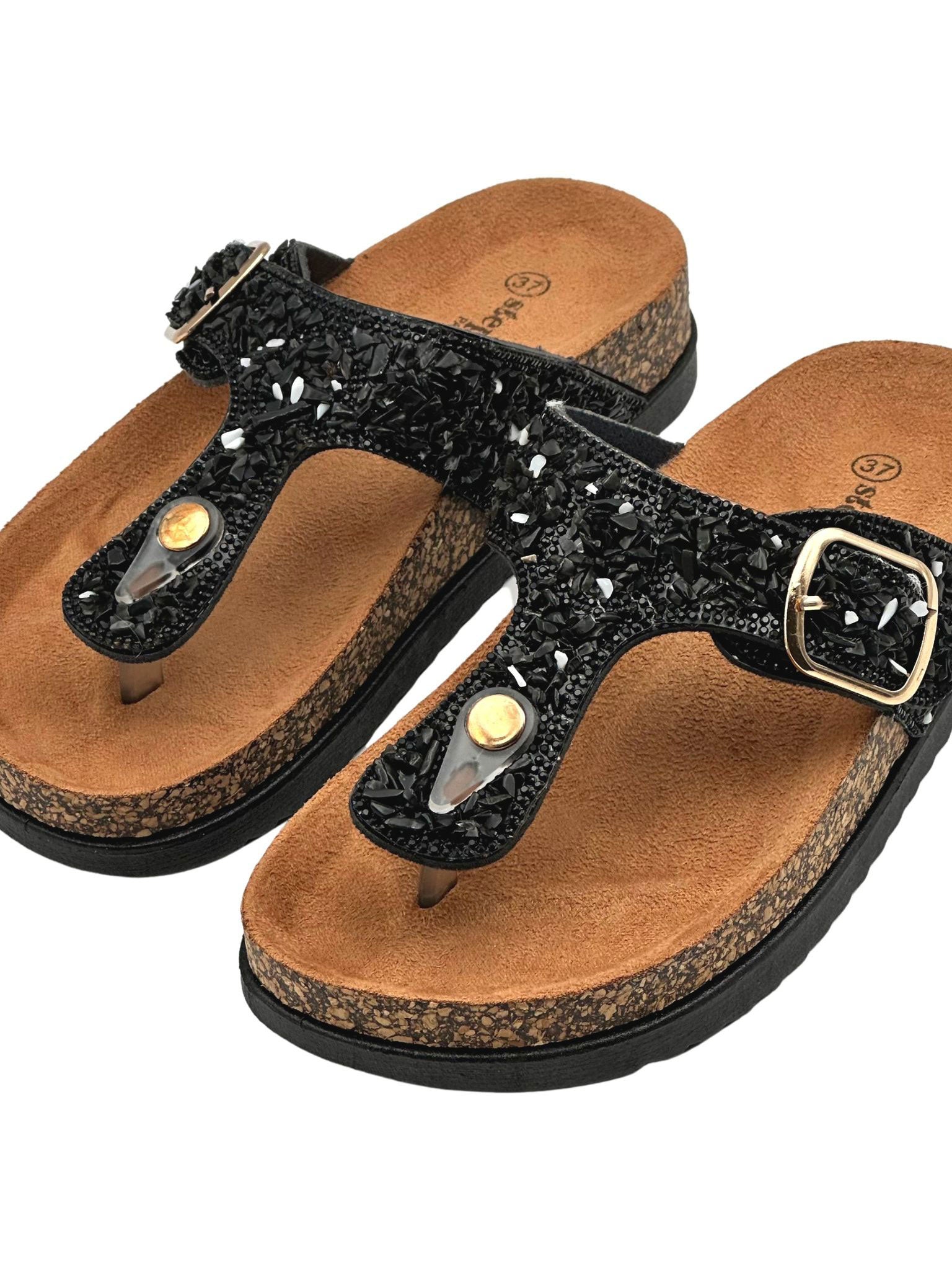 Rosalia - Sandaler med sten og spænde