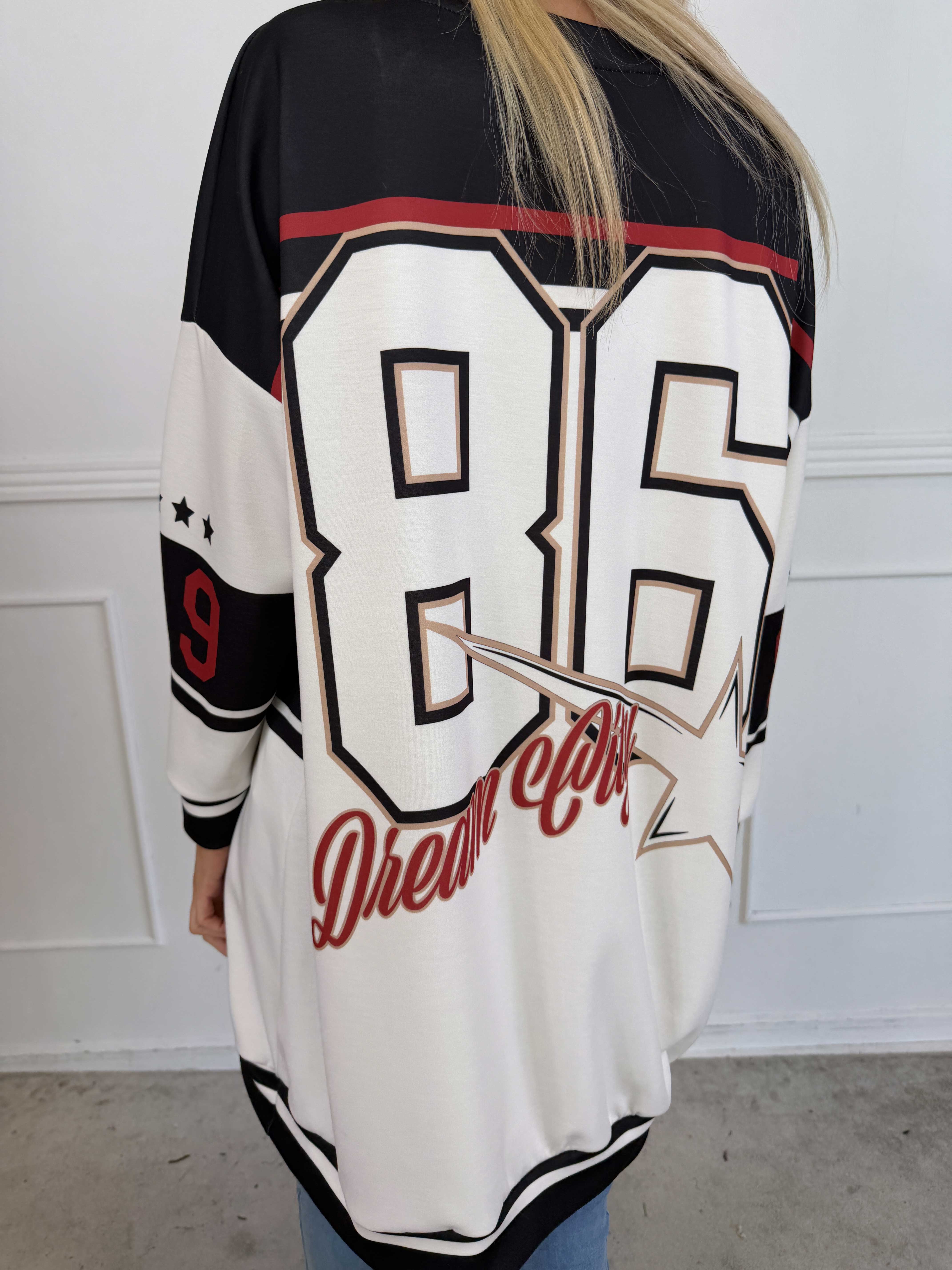 Rosaria - Joggingkjole med New York stående på brystet