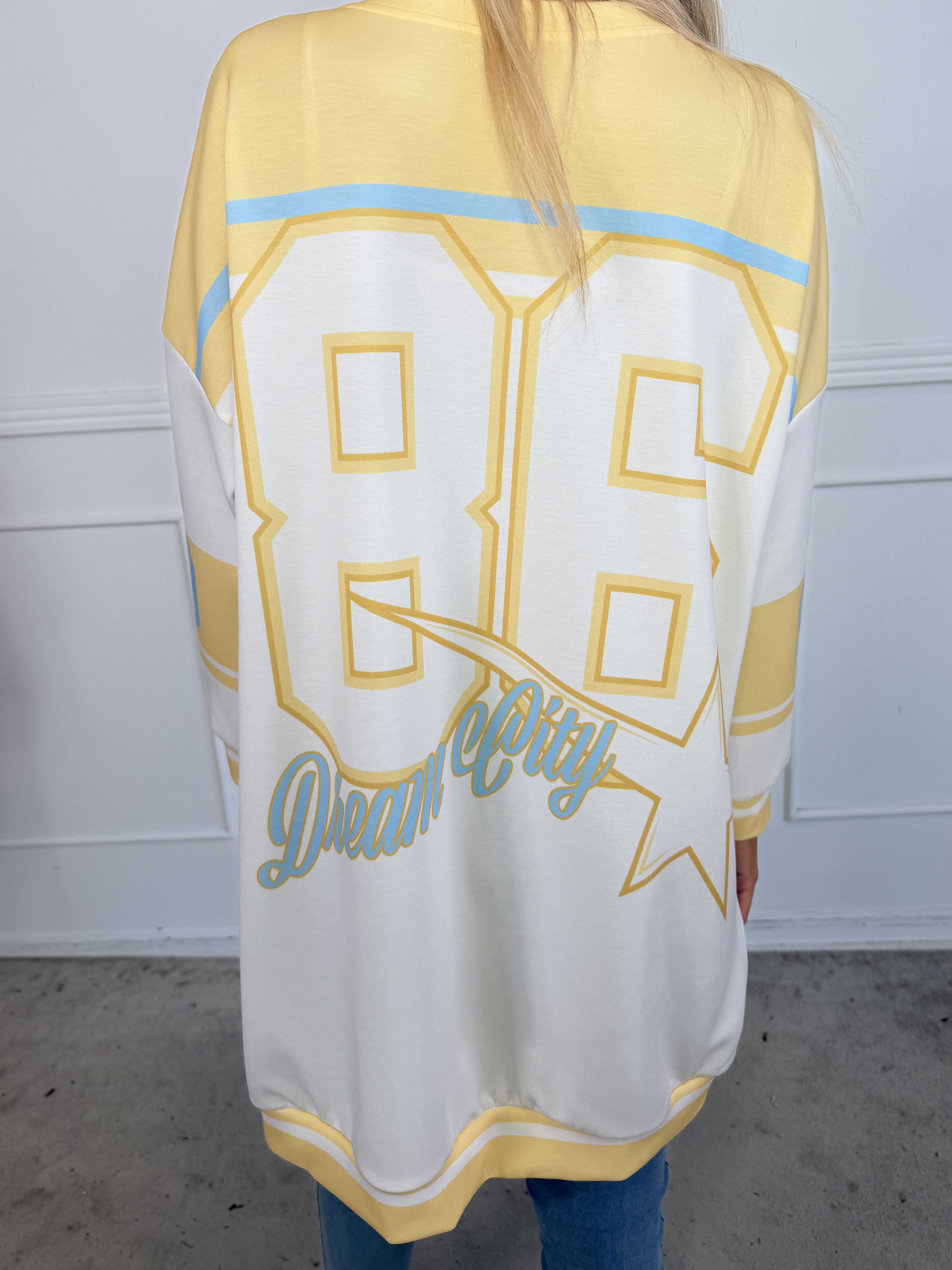 Rosaria - Joggingkjole med New York stående på brystet