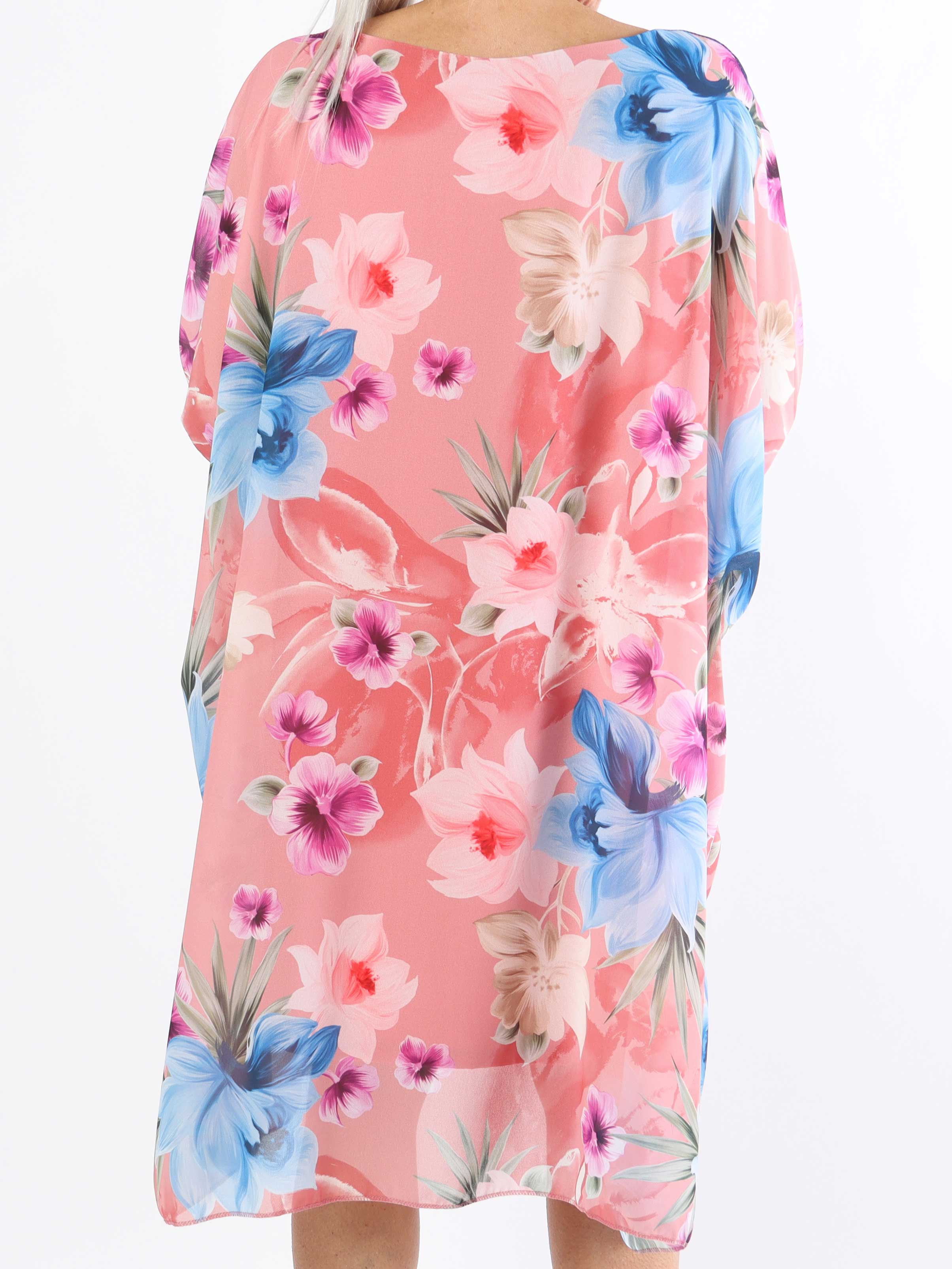 Sabine - Sød plussize kjole med flagermusærmer