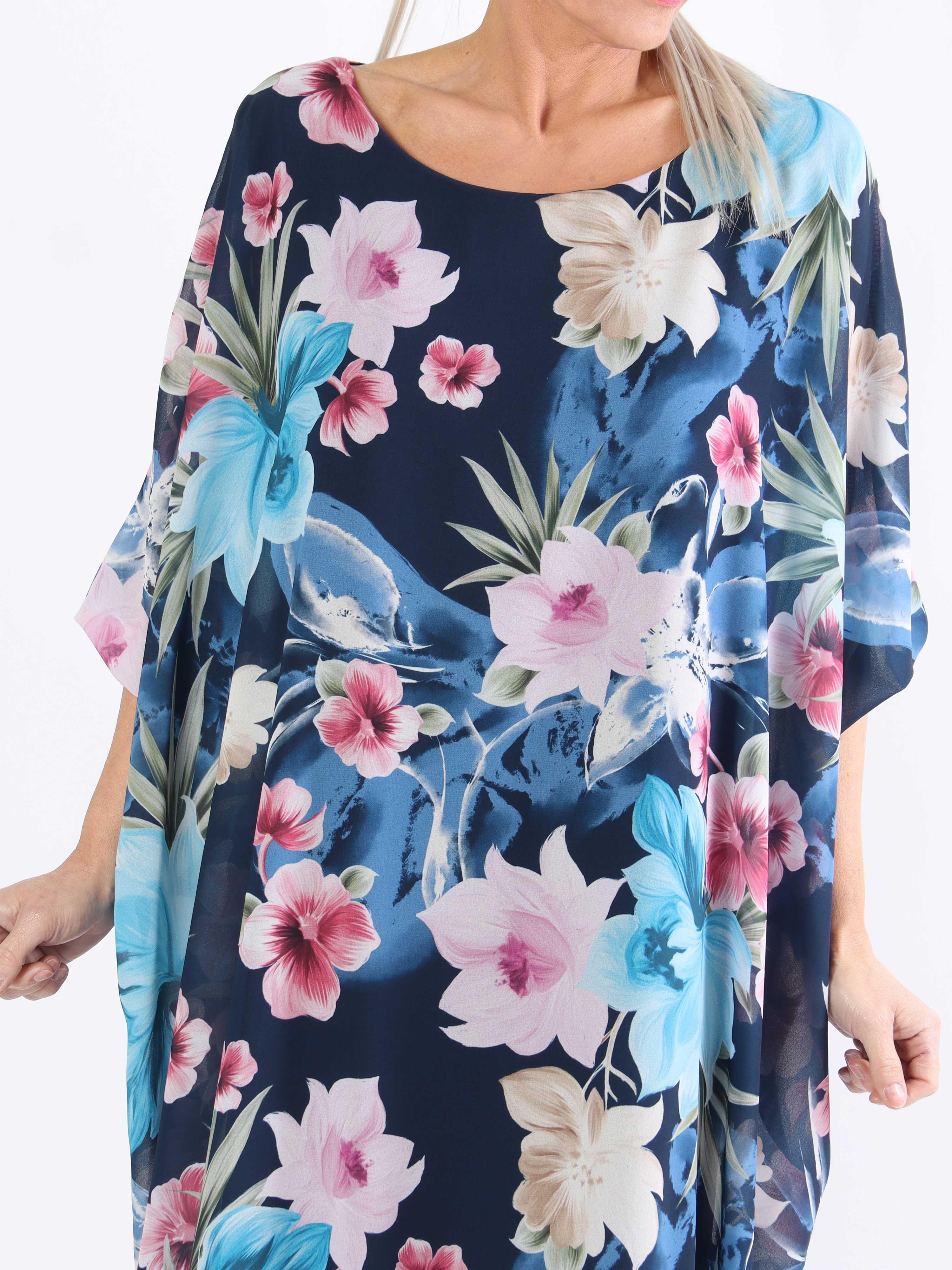 Sabine - Sød plussize kjole med flagermusærmer