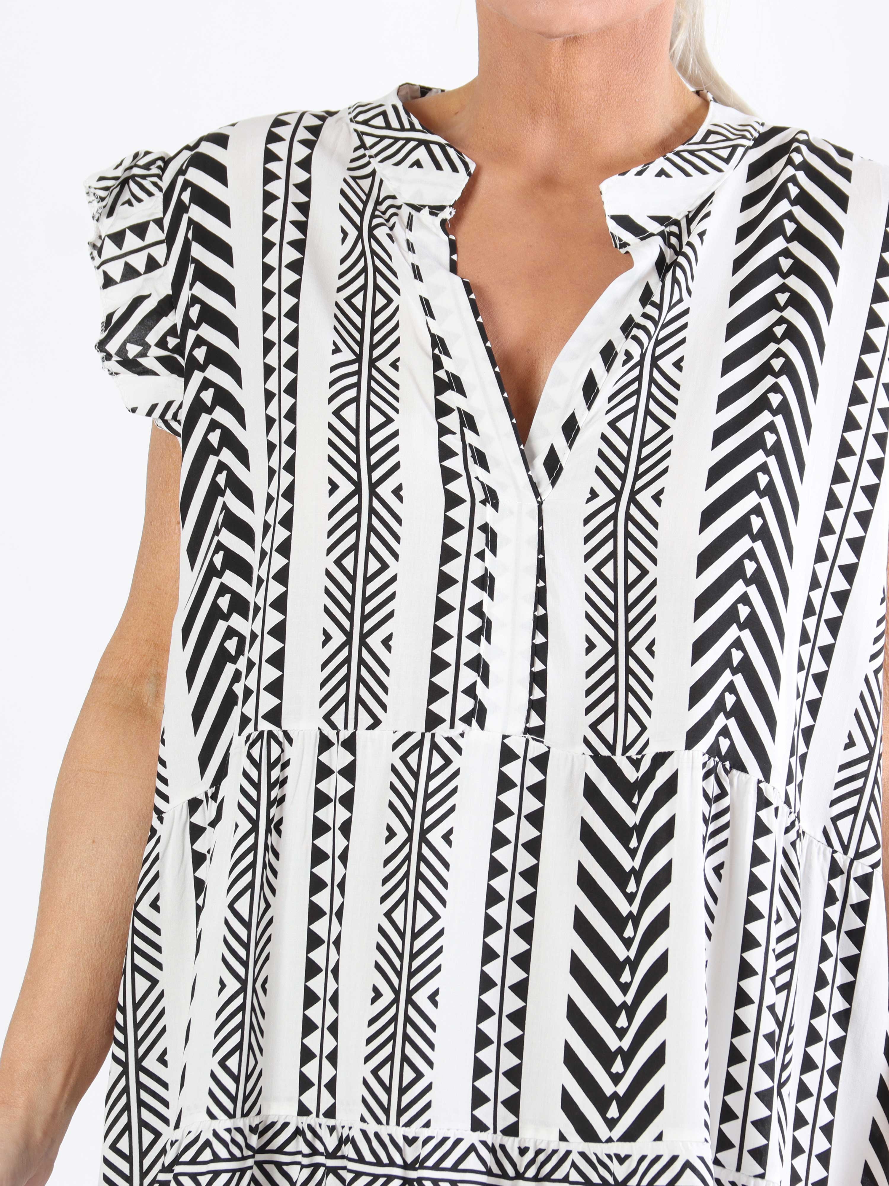 Samiya - Sød plus size kjole med motiv